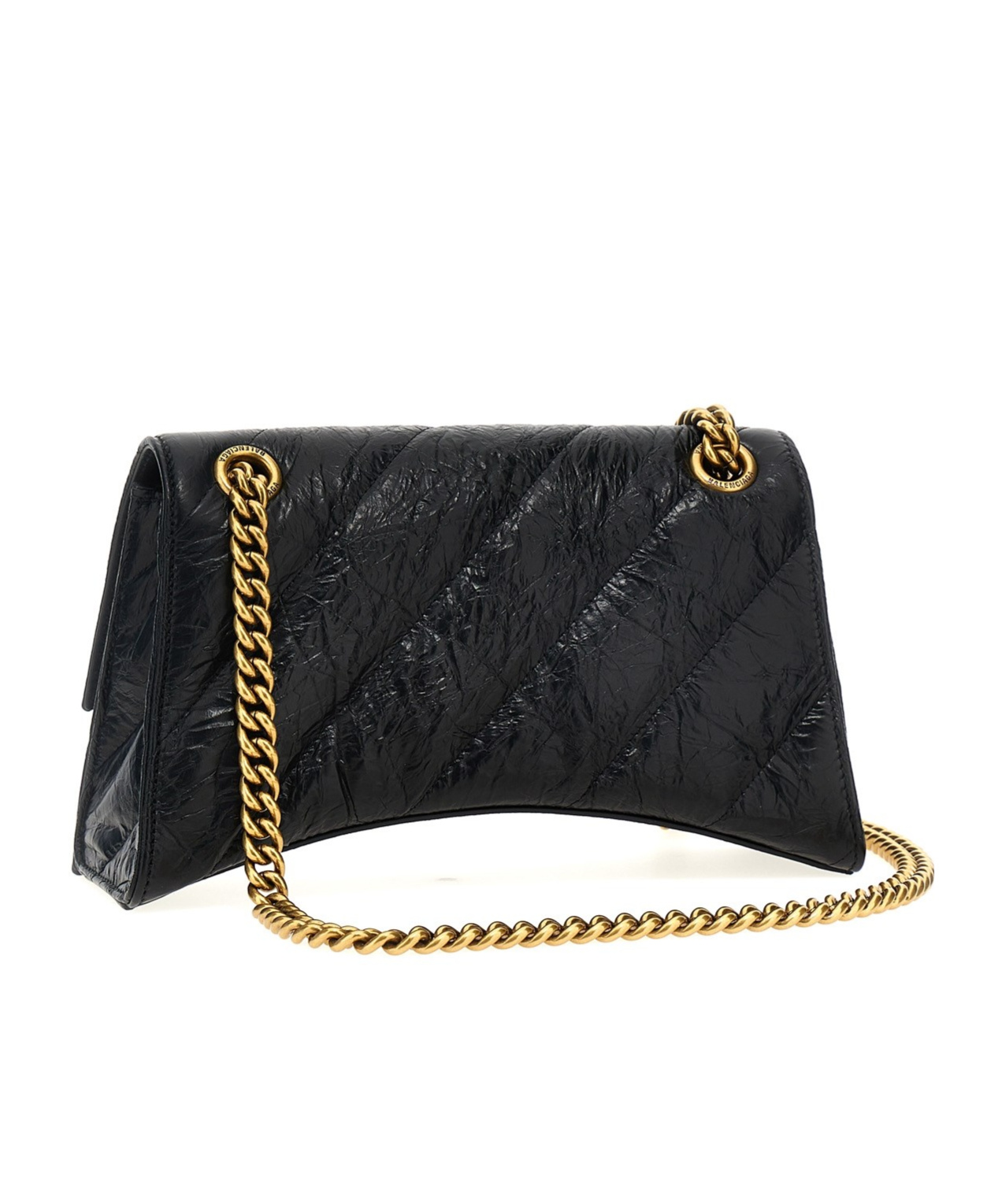 Balenciaga Chain-link Strap Bags Gold-tone Hardware In Black