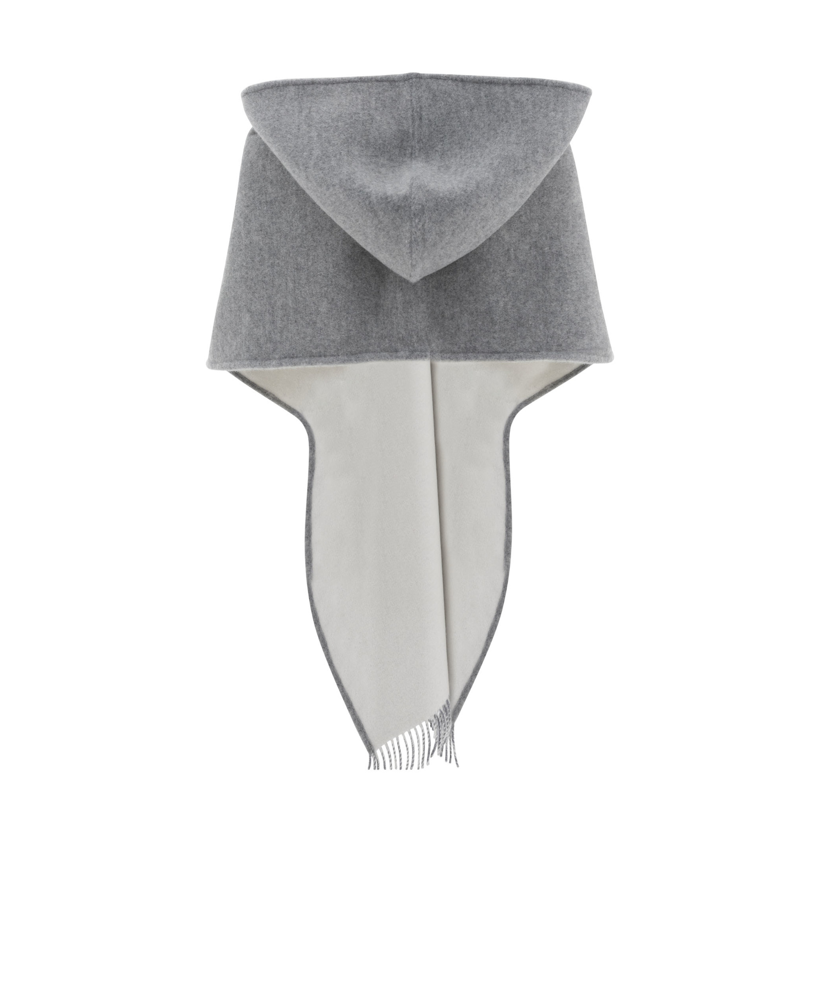 Ferragamo Fringed Scarf In Gray