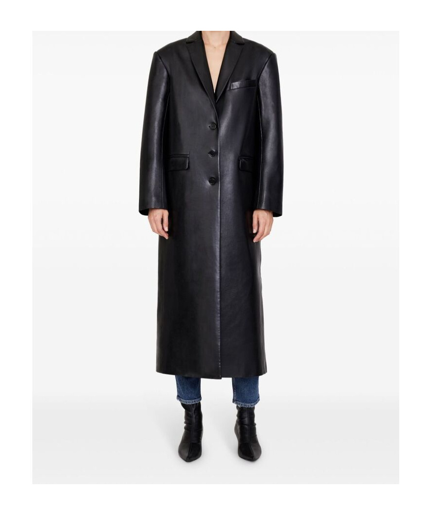ANINE BING ANINE BING QUINN LEATHER COAT