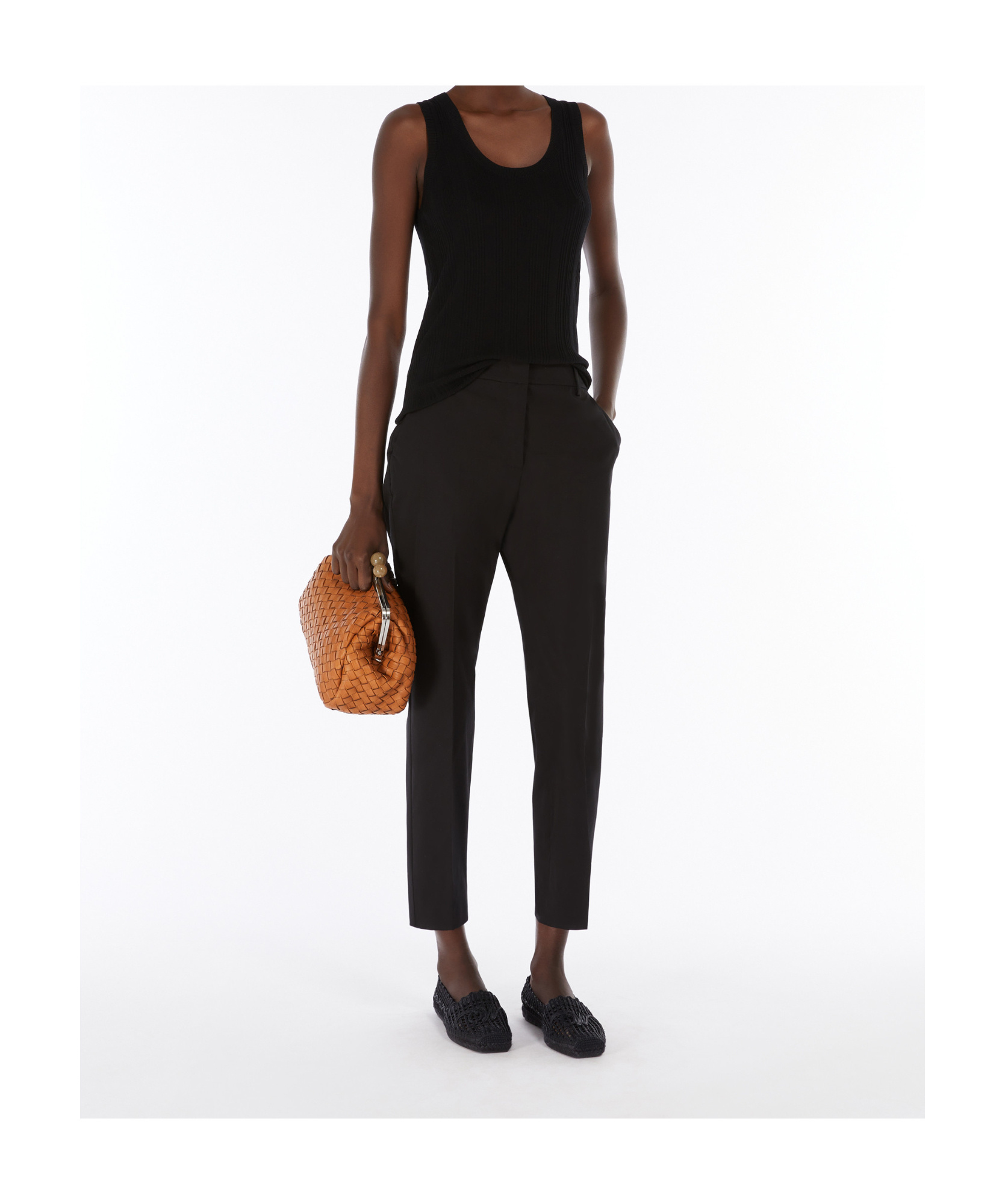 Weekend Max Mara Belt Loops Slacks In Black