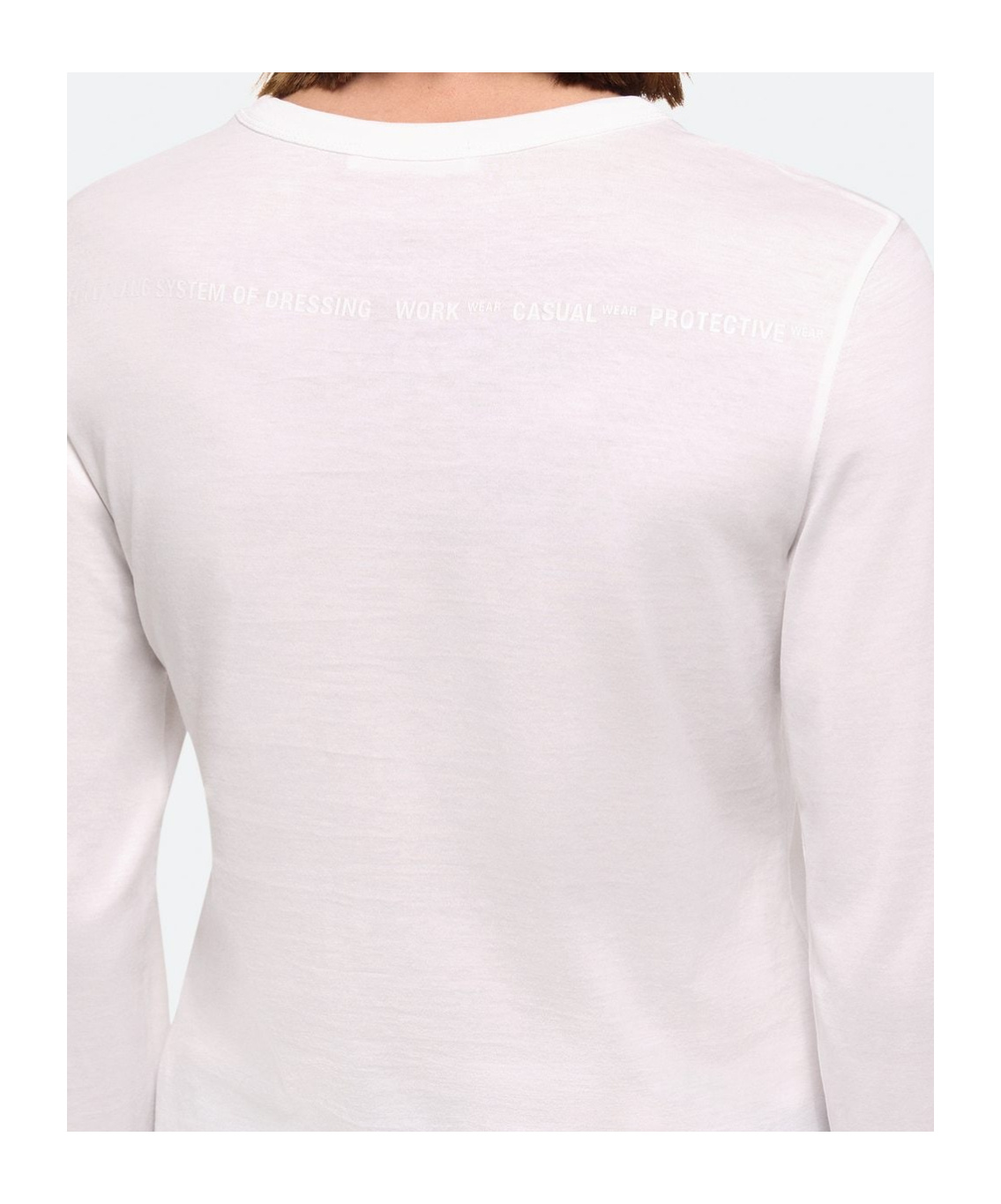 Helmut Lang Long-sleeved T-shirt In White