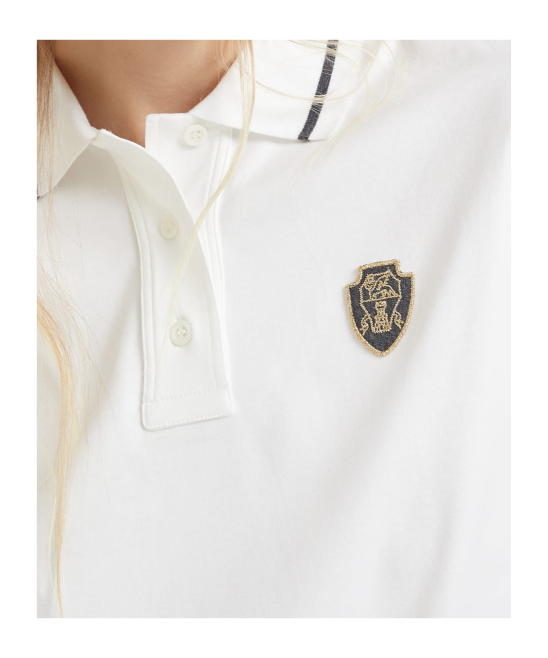 Brunello Cucinelli Short-sleeved Polo Shirt In White