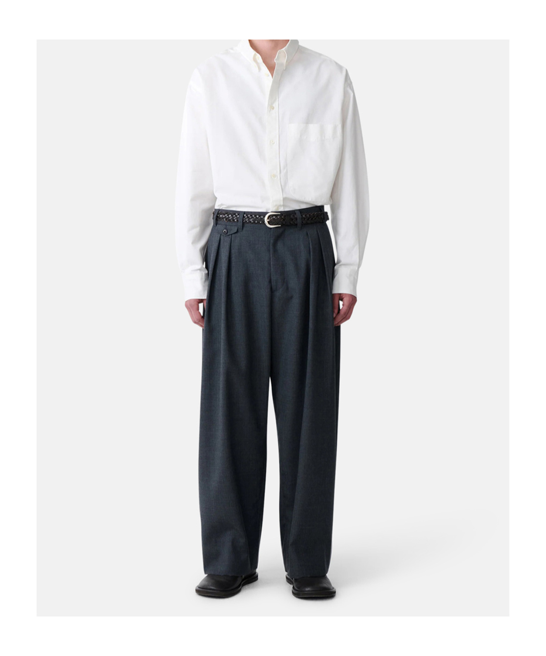 Studio Nicholson X Beams Plus Track Pants In Gray