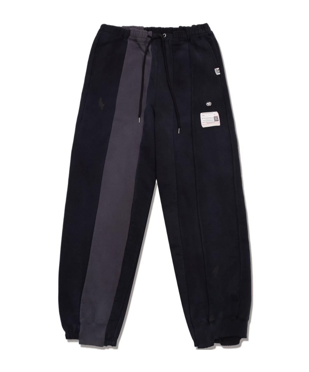 Miharayasuhiro Vertical Switching Mid-rise Track Trousers In Black