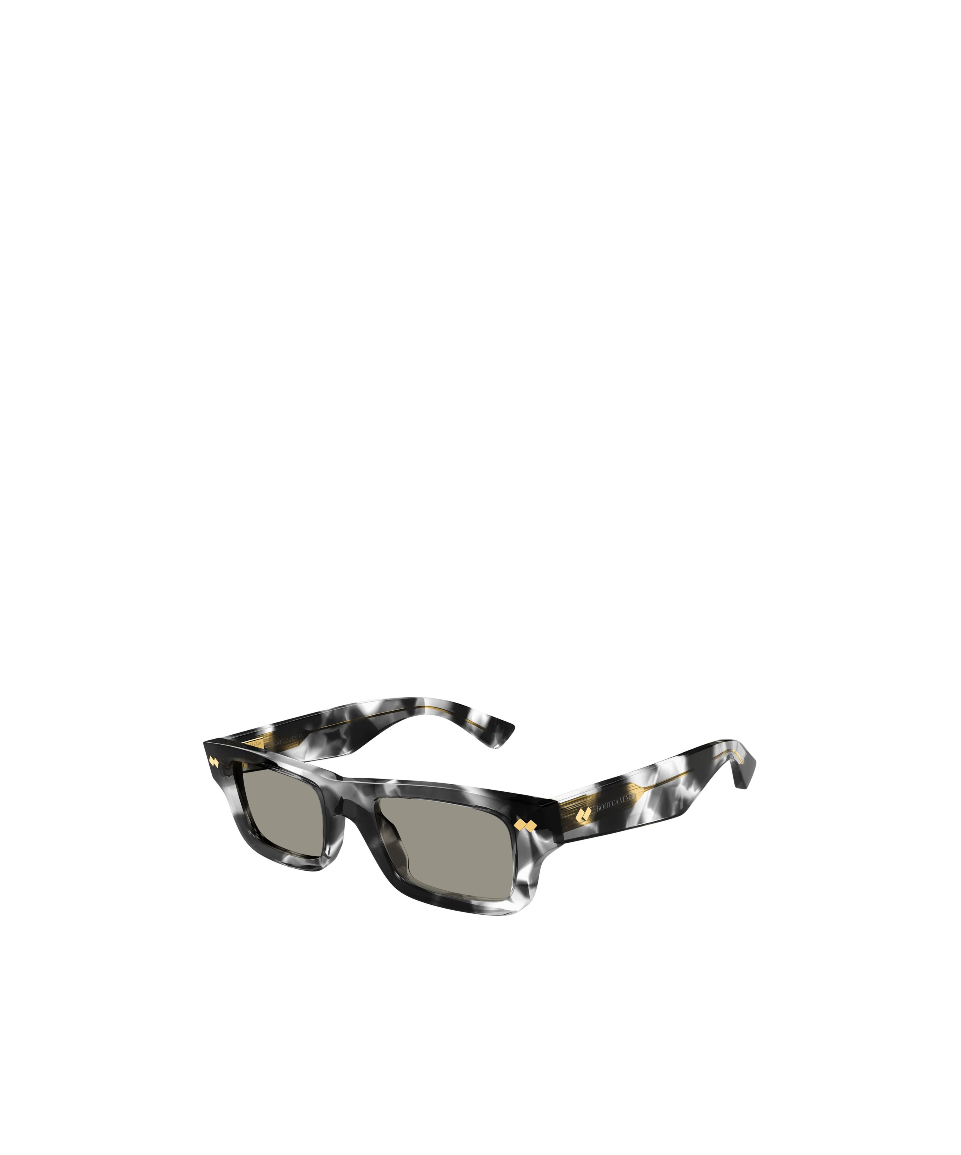Bottega Veneta Rectangular Sunglasses In Black