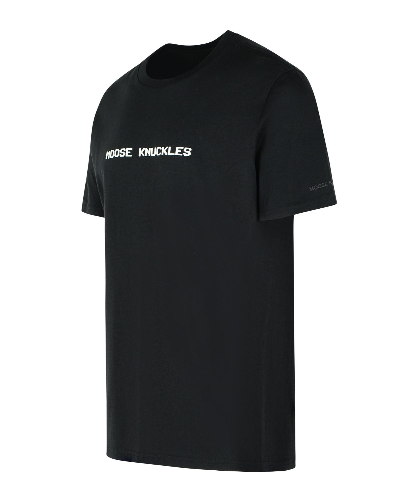 Moose Knuckles Cotton T-shirt Short Sleeves In Black