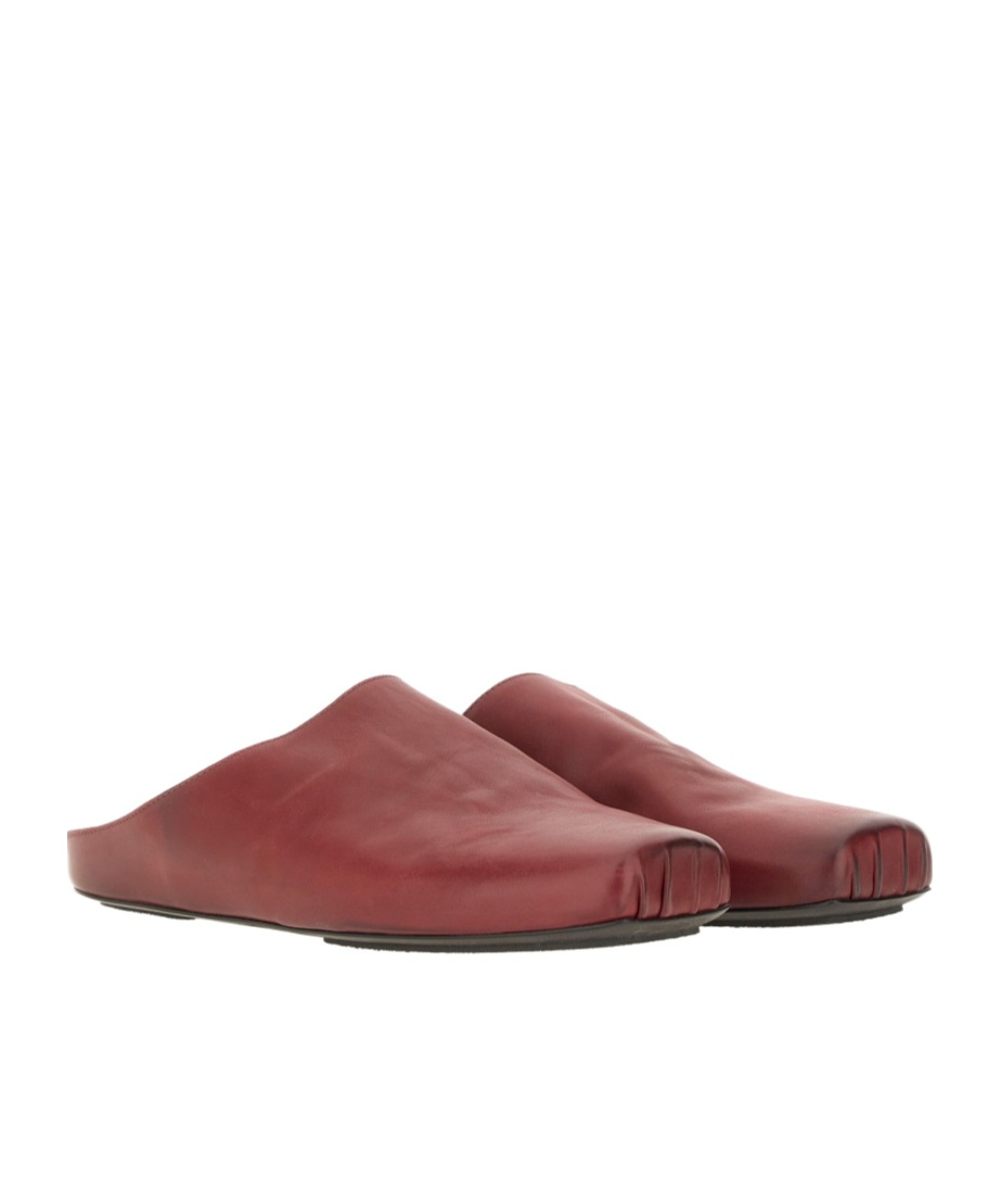 Shop Uma Wang Flat Muller Shoes In Red