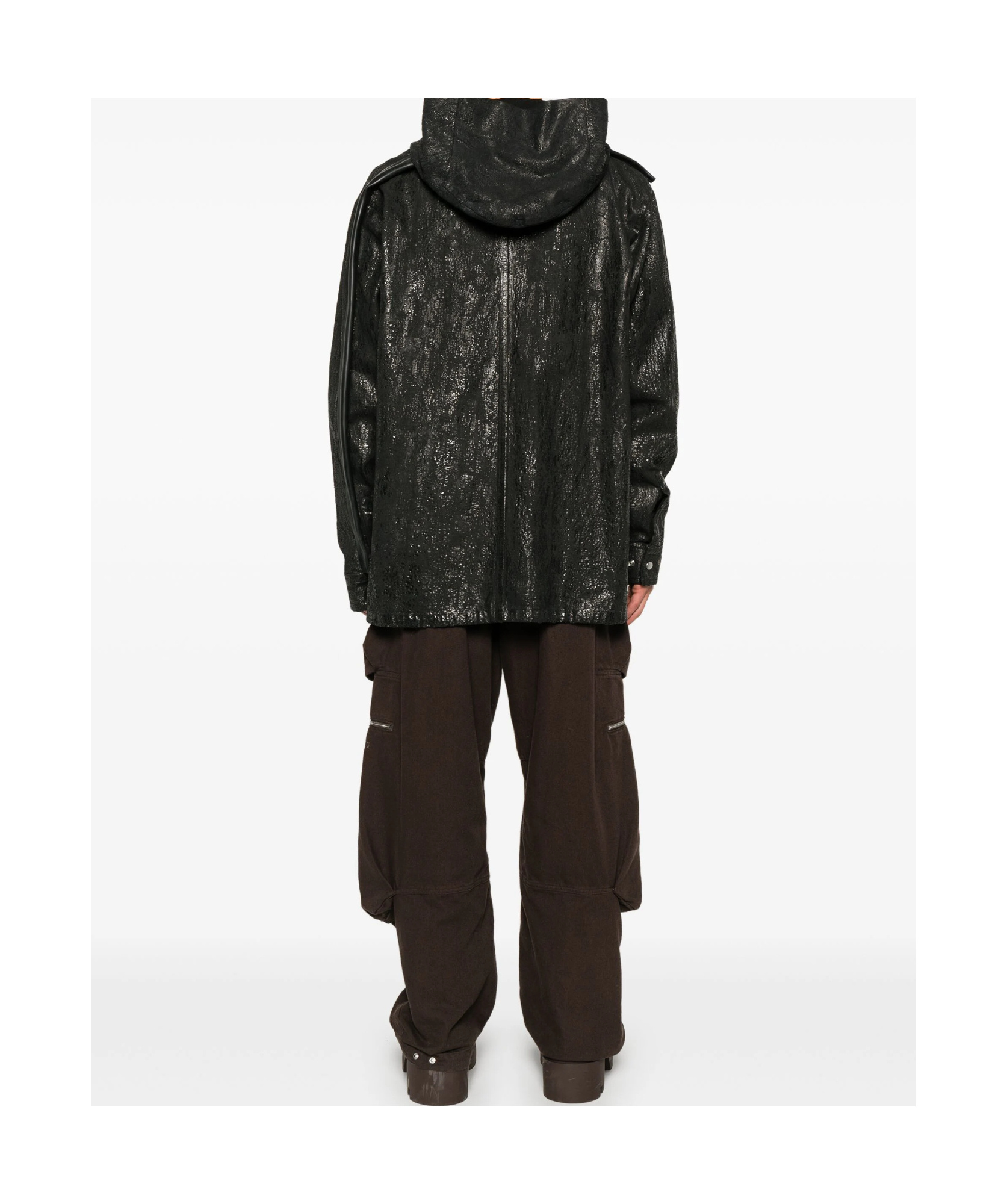 Rick Owens Man Denim Outerwear Black Size 38 Cotton In Black