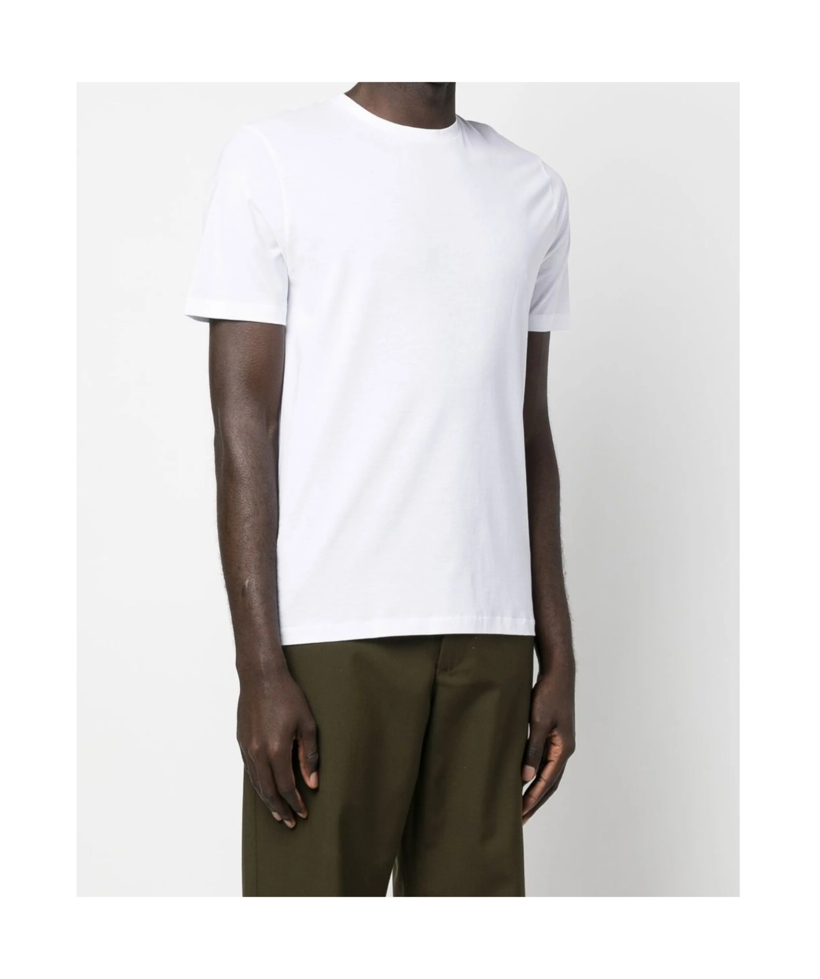 Herno T-shirt In Superfine Cotton Stretch And Light Scuba In White