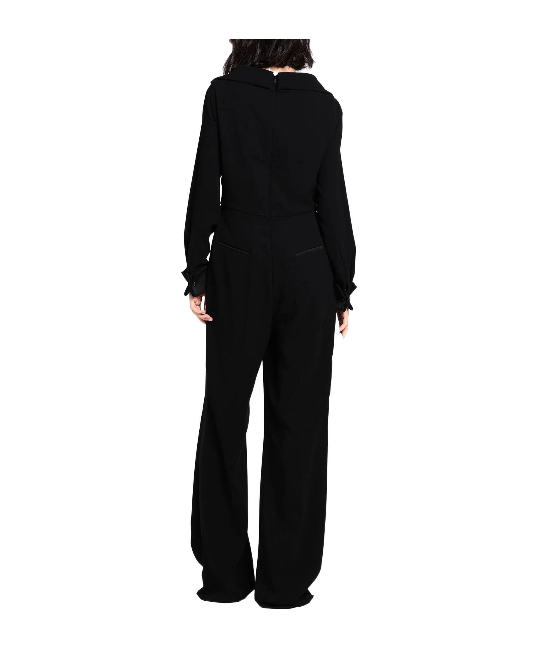 Max Mara Sleevesscoop Jumpsuits In Black