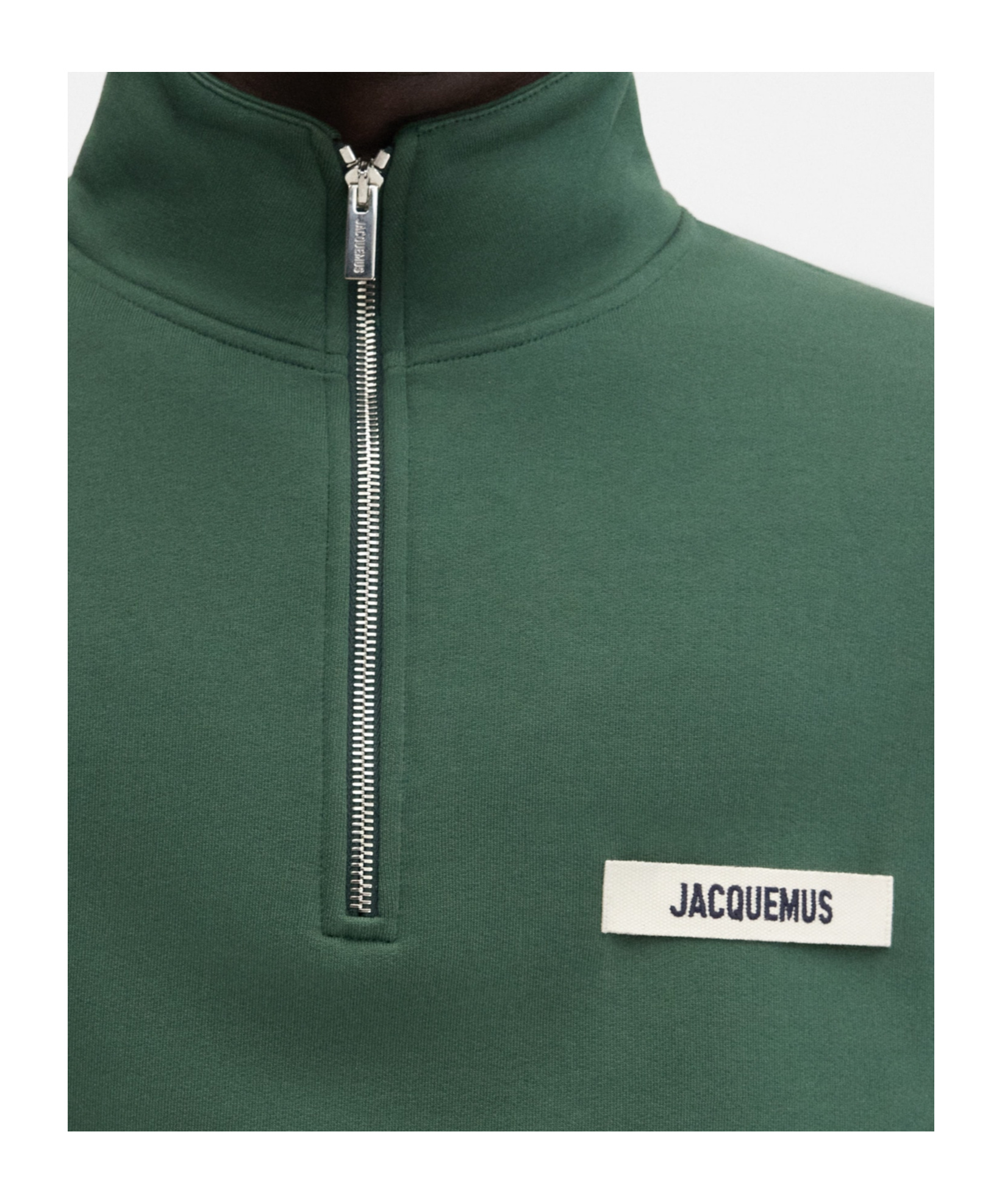 Jacquemus Gros-grain Sweatshirt In Green