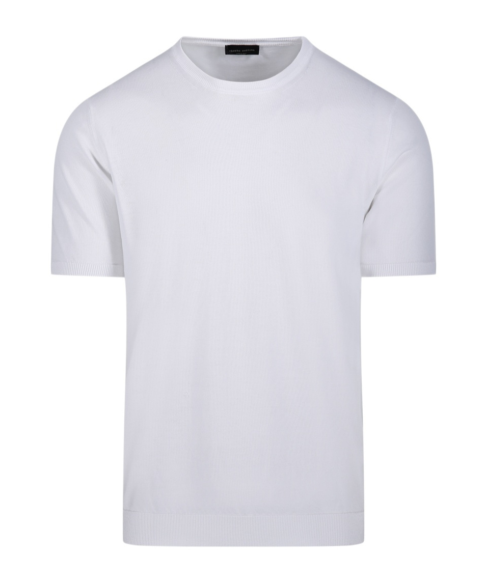 Roberto Collina Short-sleeved Round Collar T-shirt In White
