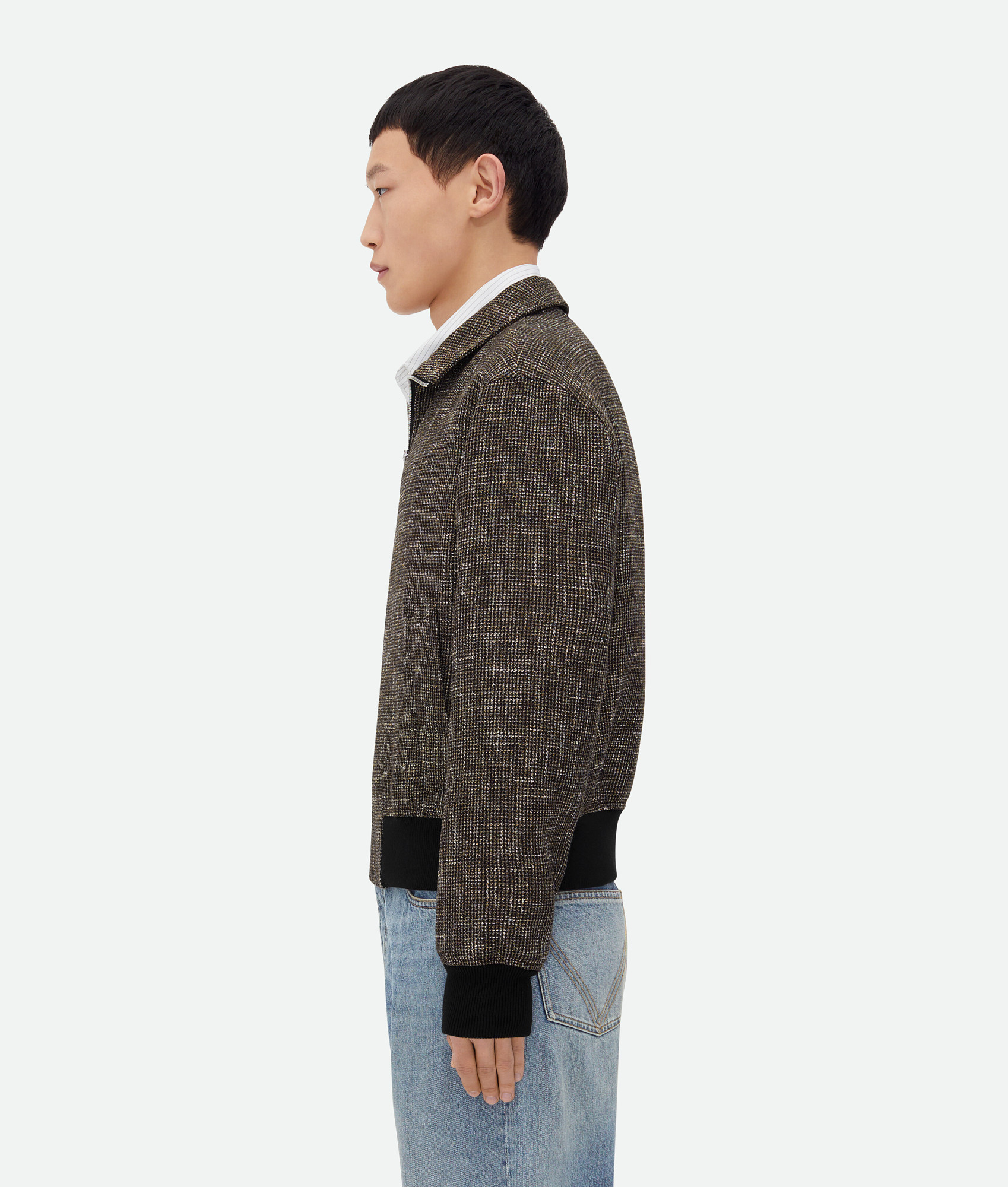 Bottega Veneta Long-sleeved Casual Jacket In Black
