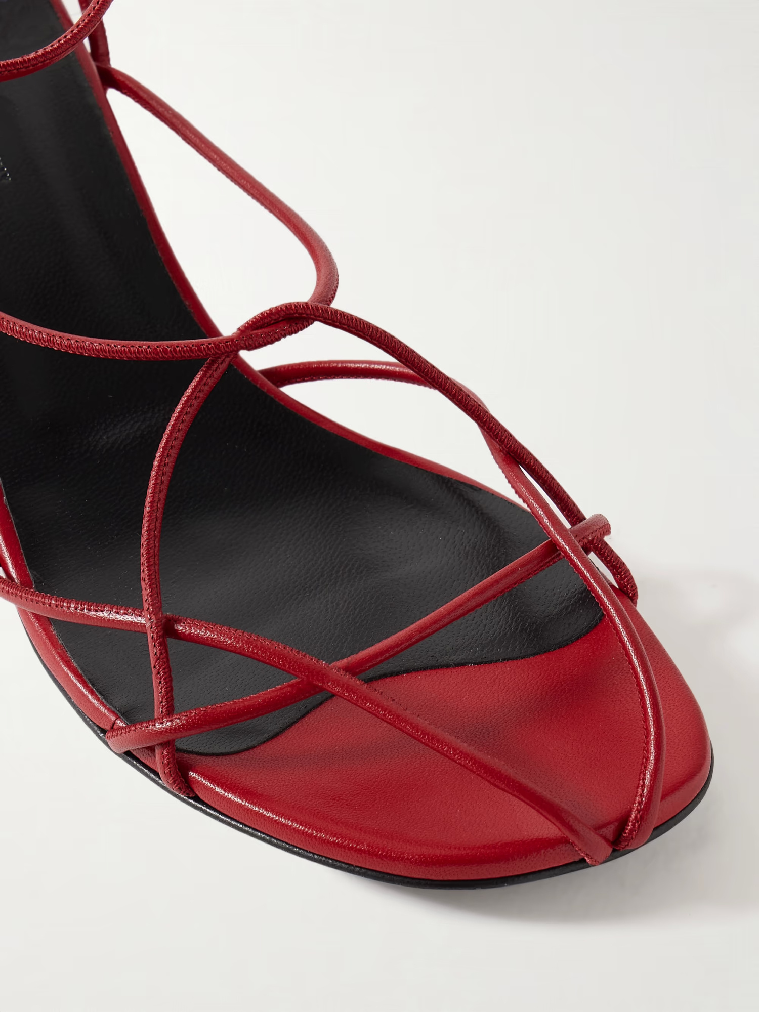 Khaite Loulou High Heel Sandals In Red