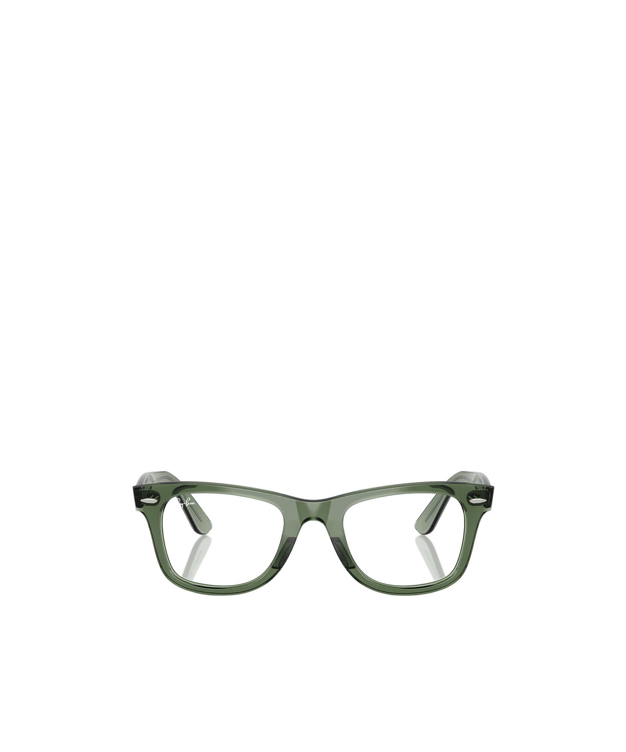 Ray Ban Wayfarer Ease Transparent Green In Green
