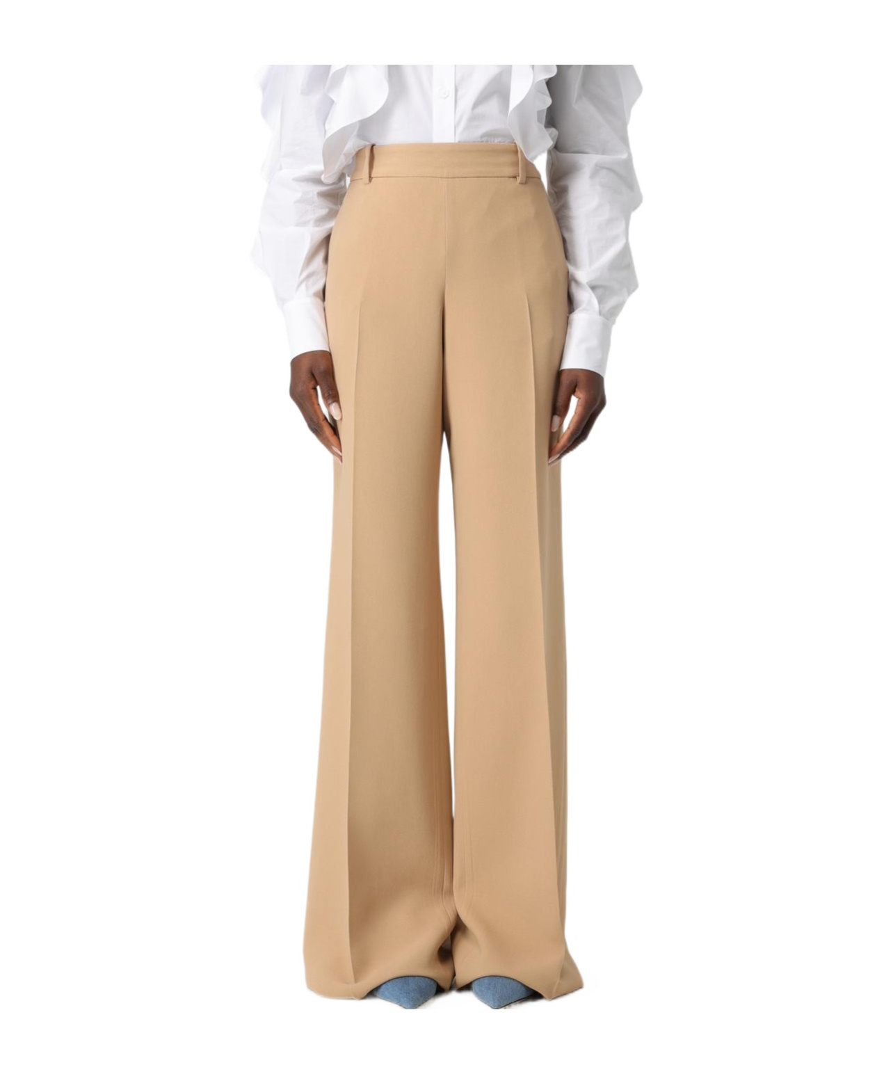 Ermanno Scervino Belt-loop Casual Pants In Nude