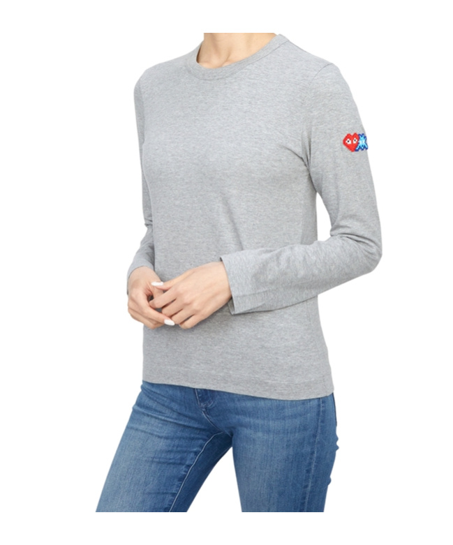 COMME DES GARÇONS LOGO-PATCH LONG-SLEEVE T-SHIRT 