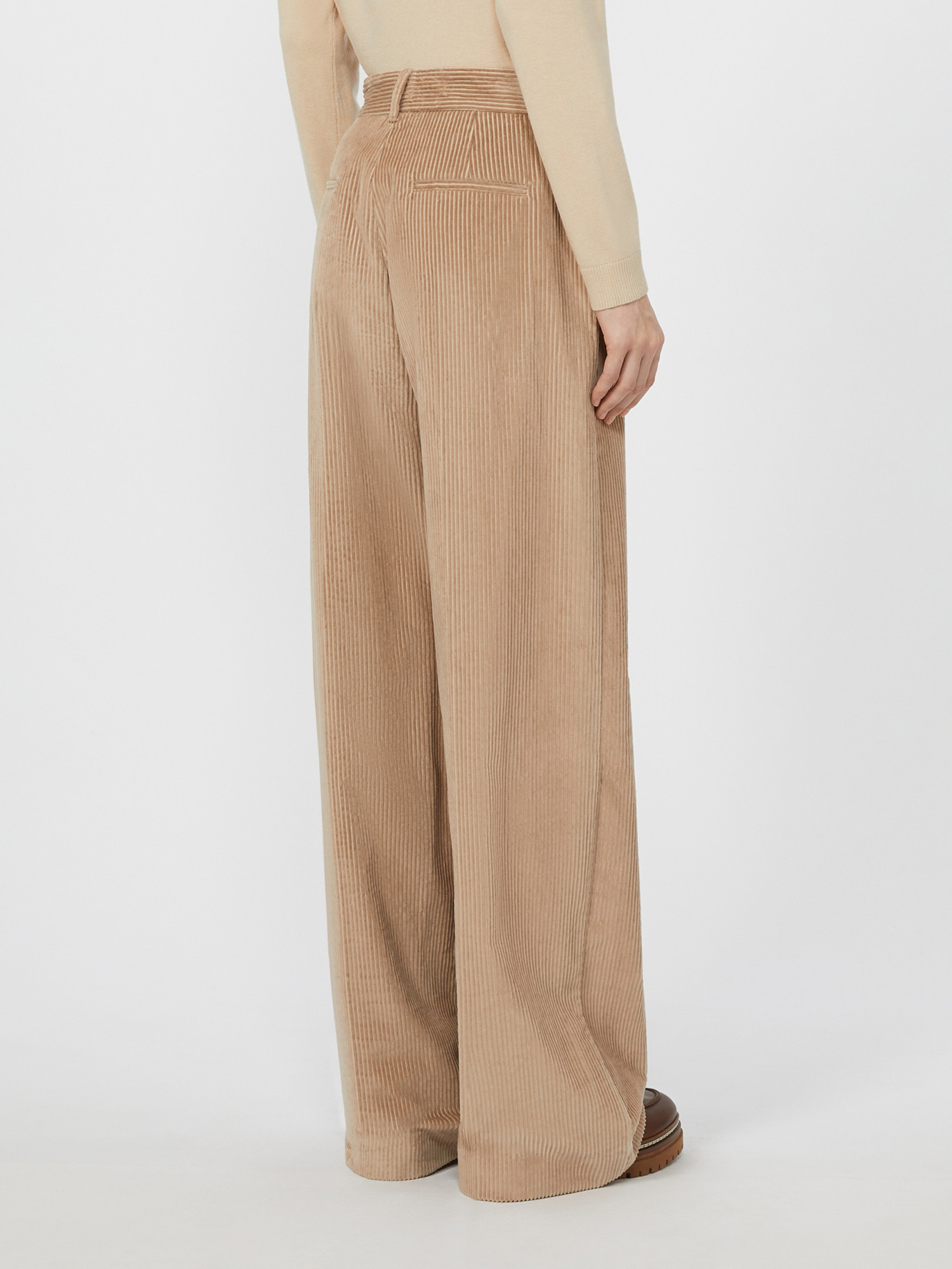 Weekend Max Mara Corduroy Casual Pants In Brown