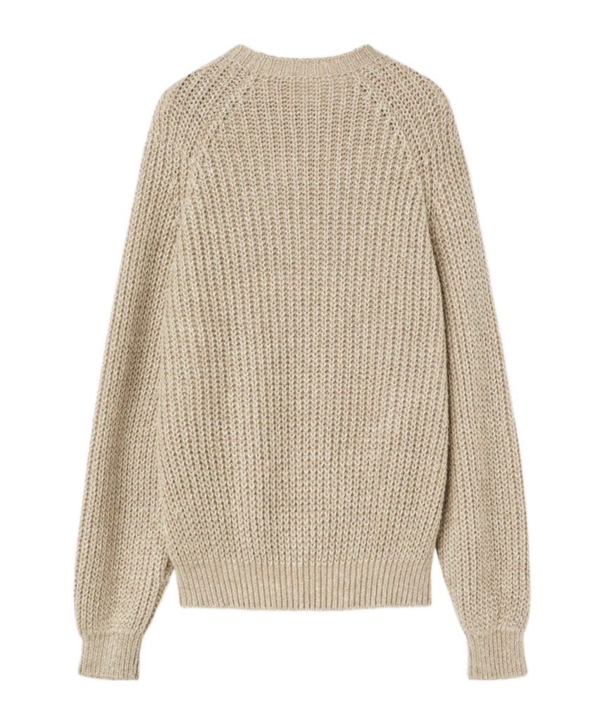 Loro Piana Round-neck And Long-sleeved Sweater In Brown