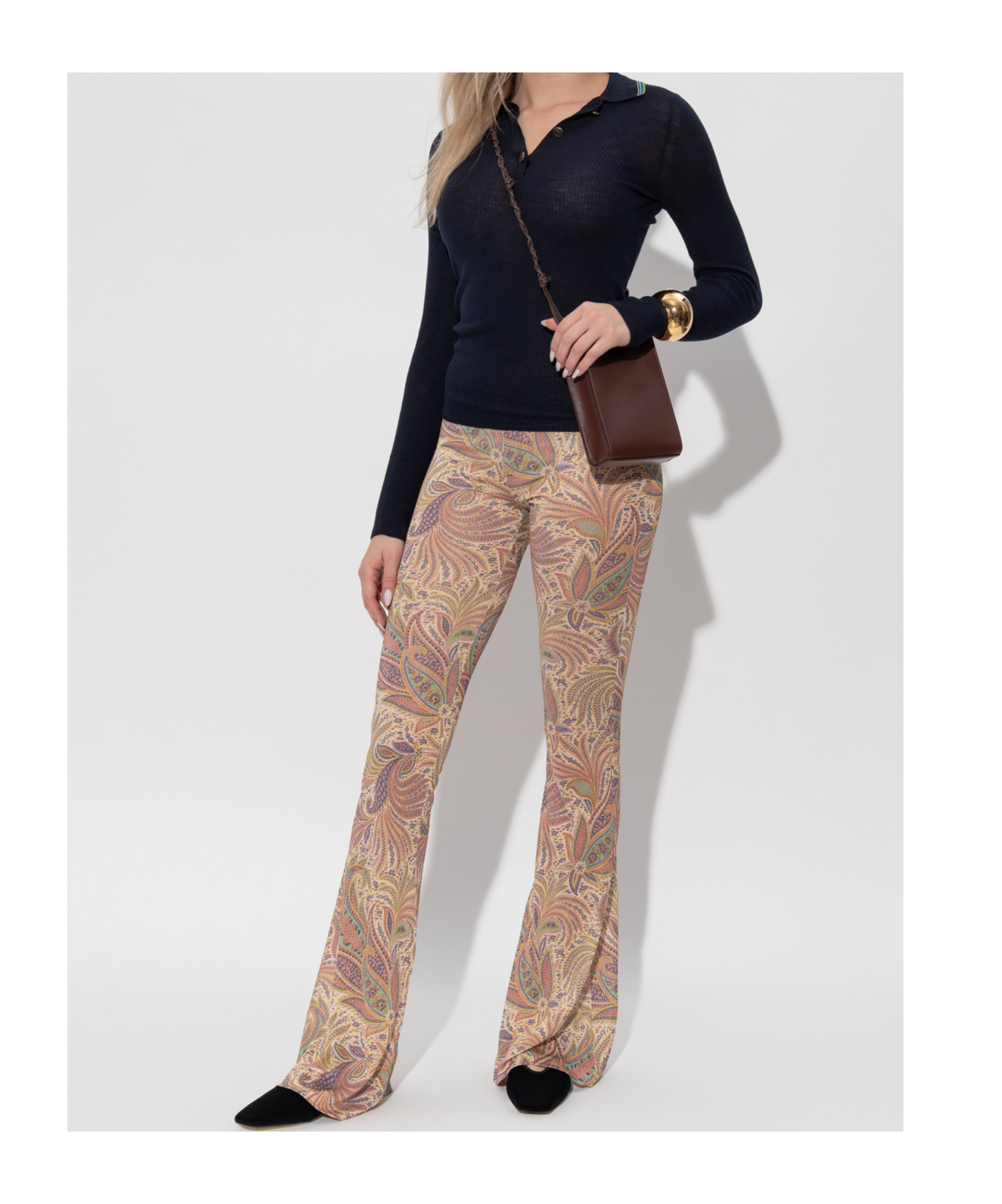 ETRO ETRO PAISLEY-PRINTED JERSEY TROUSERS