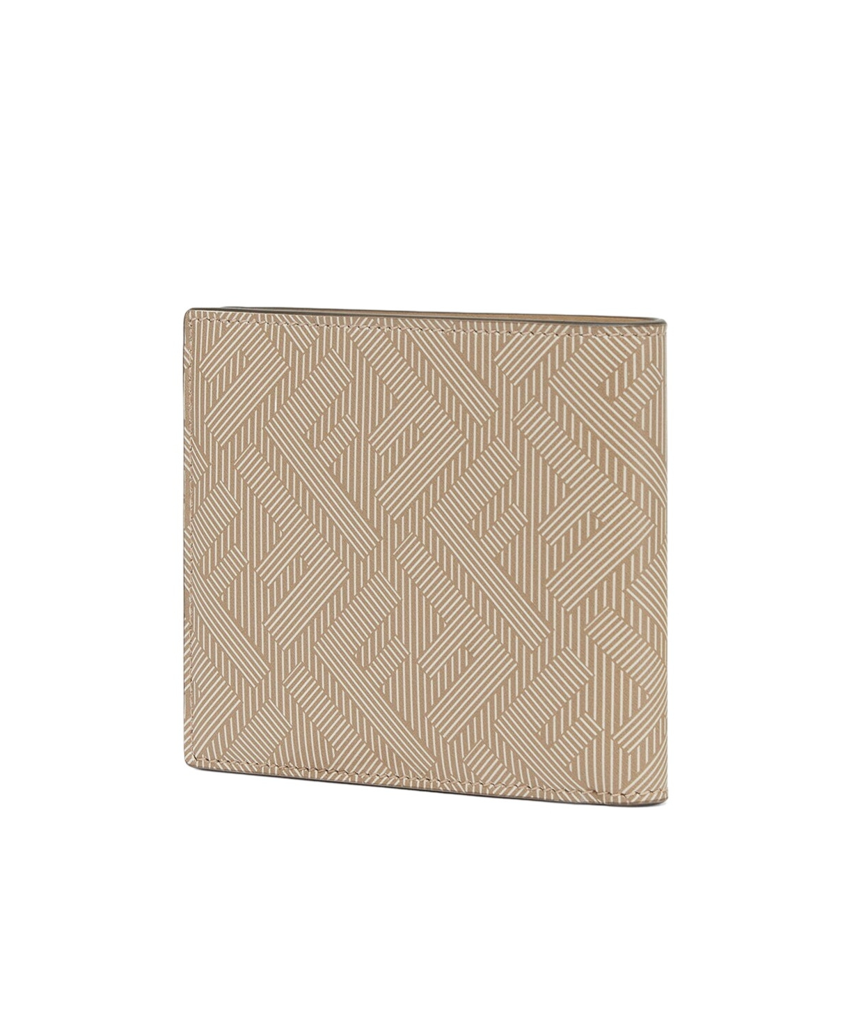 Fendi Shadow Light Beige Wallet In Nude