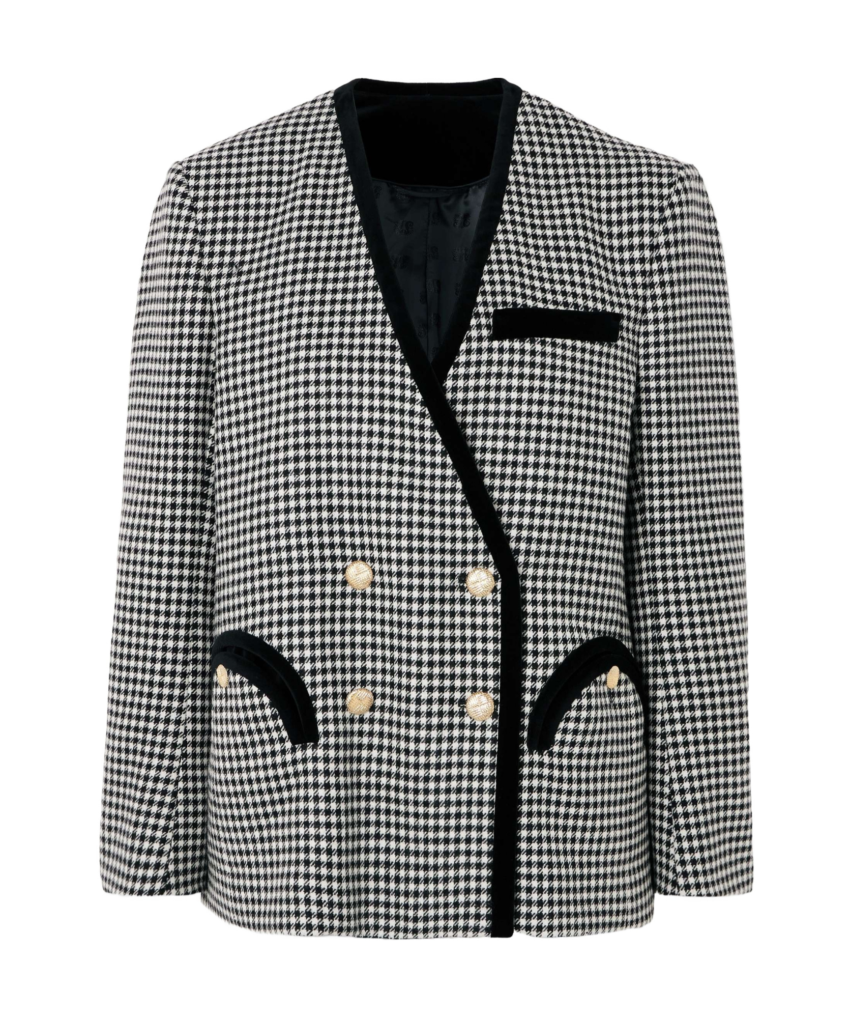Blazé Milano Double-breasted Blazer In Gray