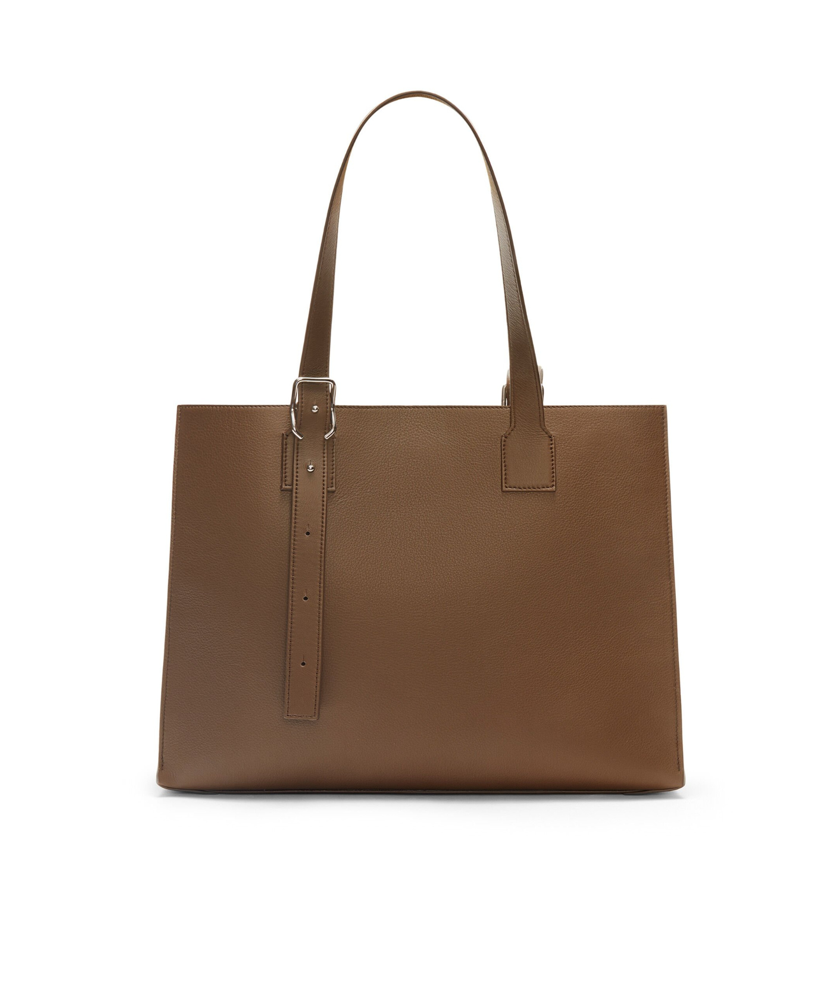 Loewe Buckle Horizontal Tote In Classic Calfskin In Green