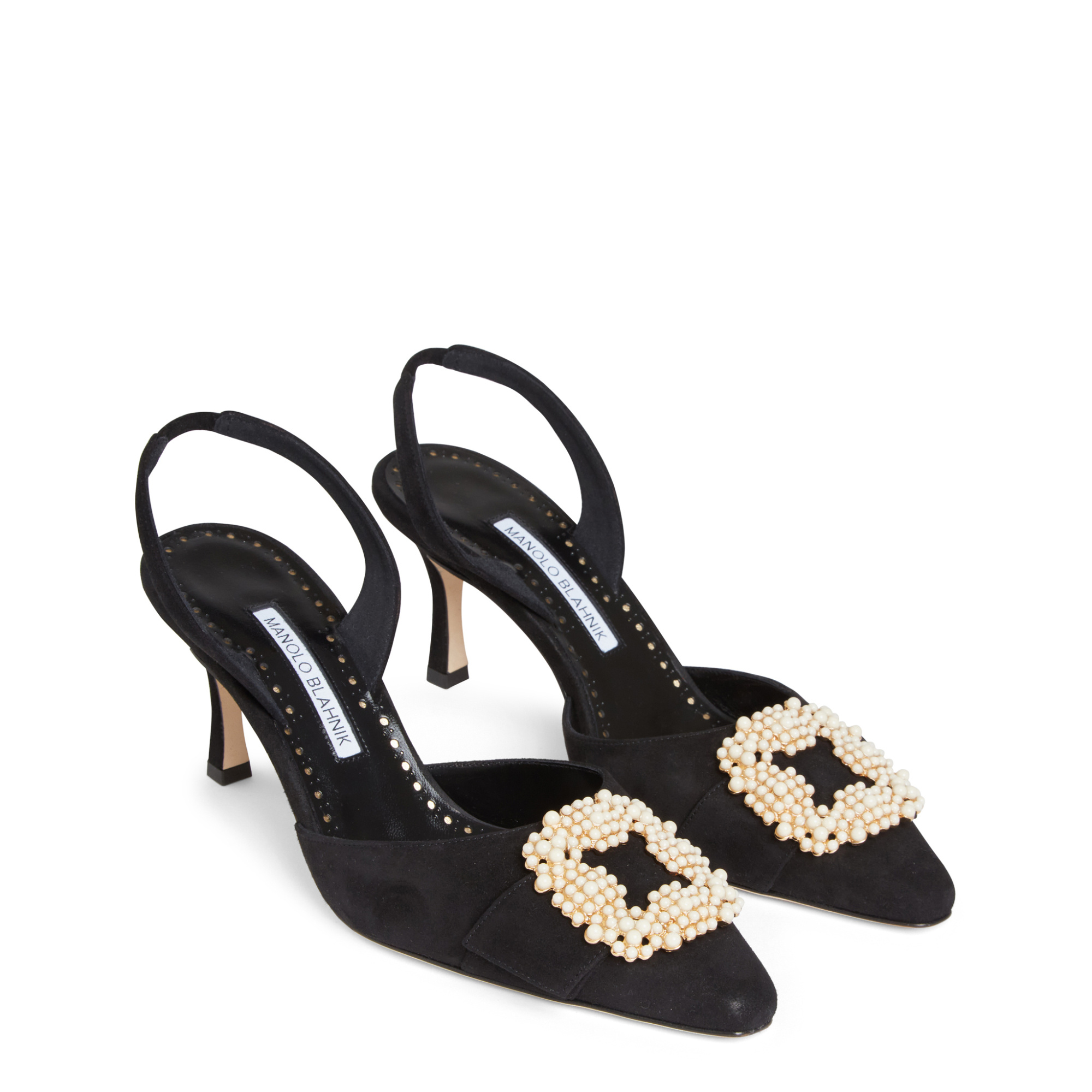 Shop Manolo Blahnik Slingback High Heel Sandals