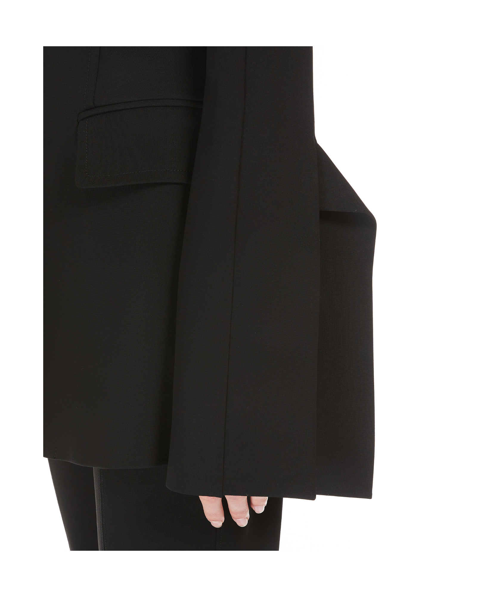 Sportmax Long-sleeved Suit Coat In Black