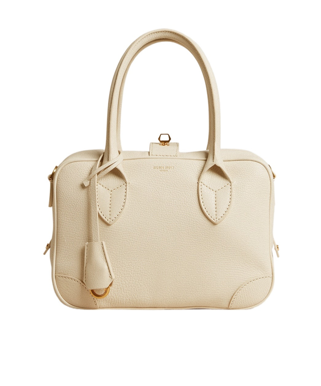 Golden Goose Zippered Shoulder Bag In Nude