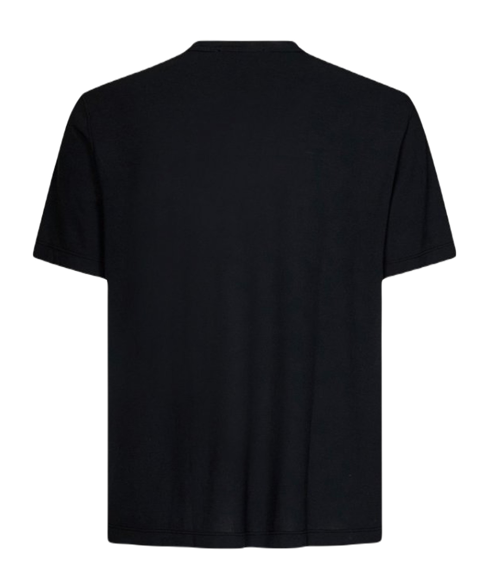 Drumohr Short Sleeve V-neck Polo In Black
