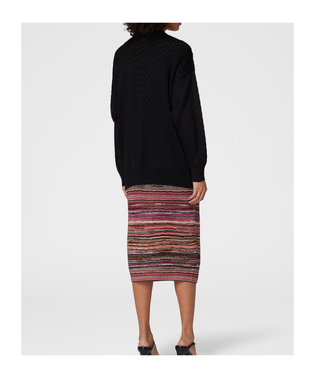 Shop Missoni V-neck Cardigan In Black