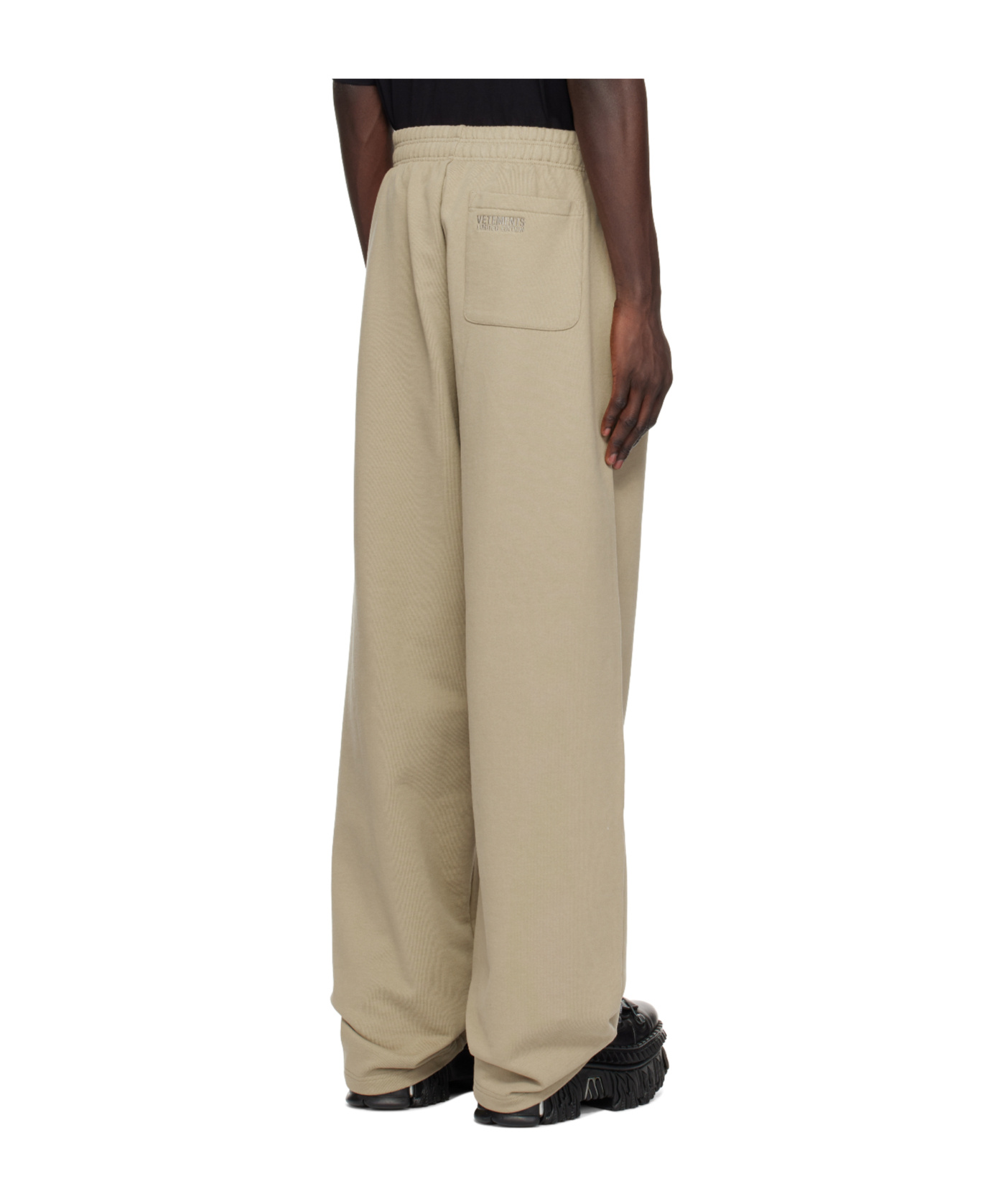 Vetements Cotton-blend Track Pants In Neutral