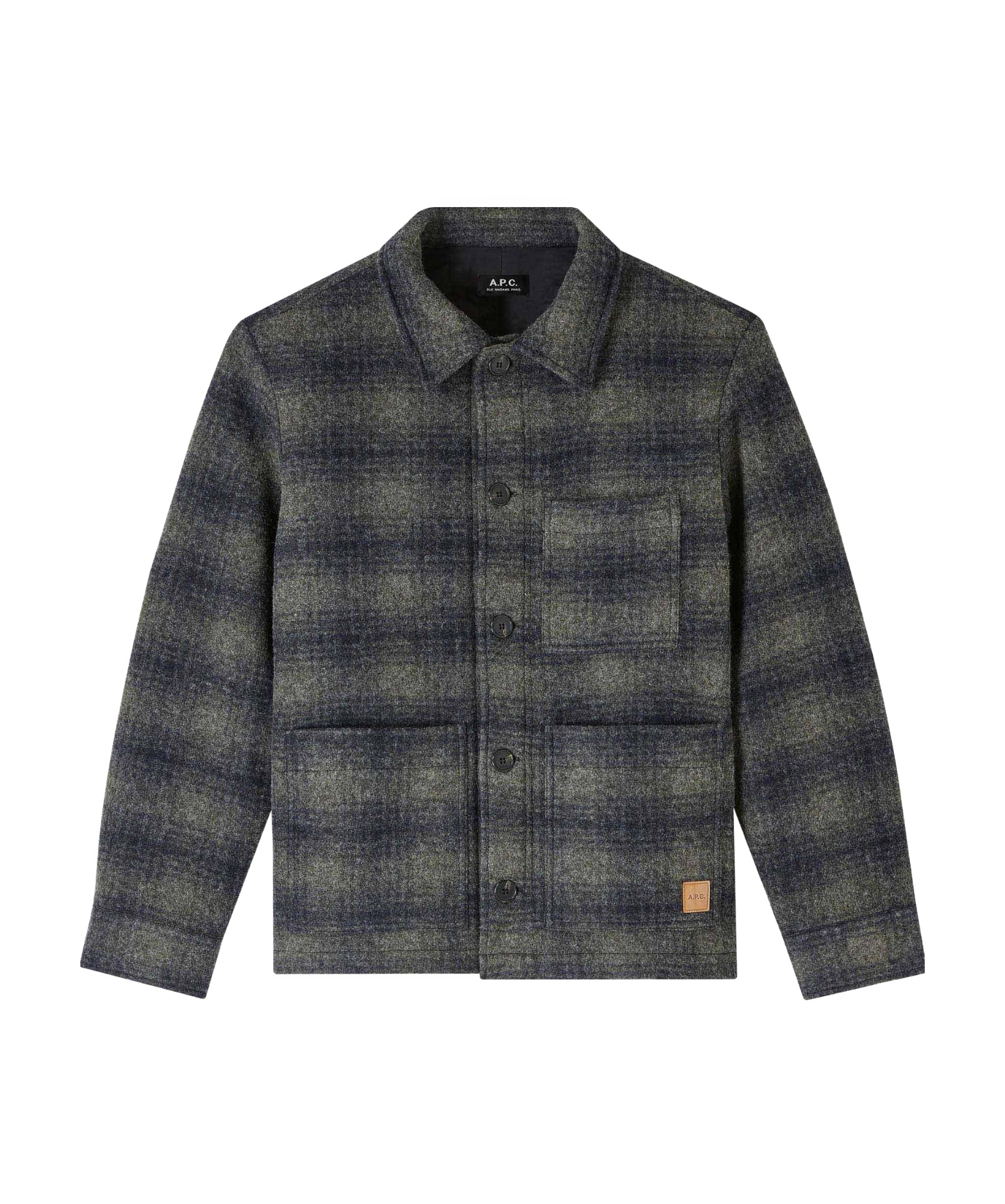 Apc Long-sleeved Casual Jacket In Black