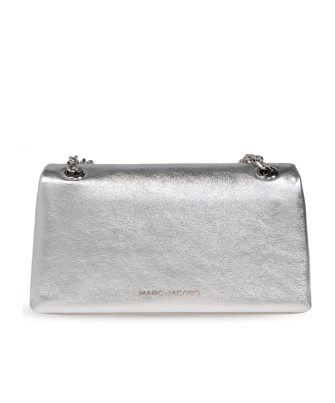 Marc Jacobs The Metallic Dual Chain Wallet In Gray