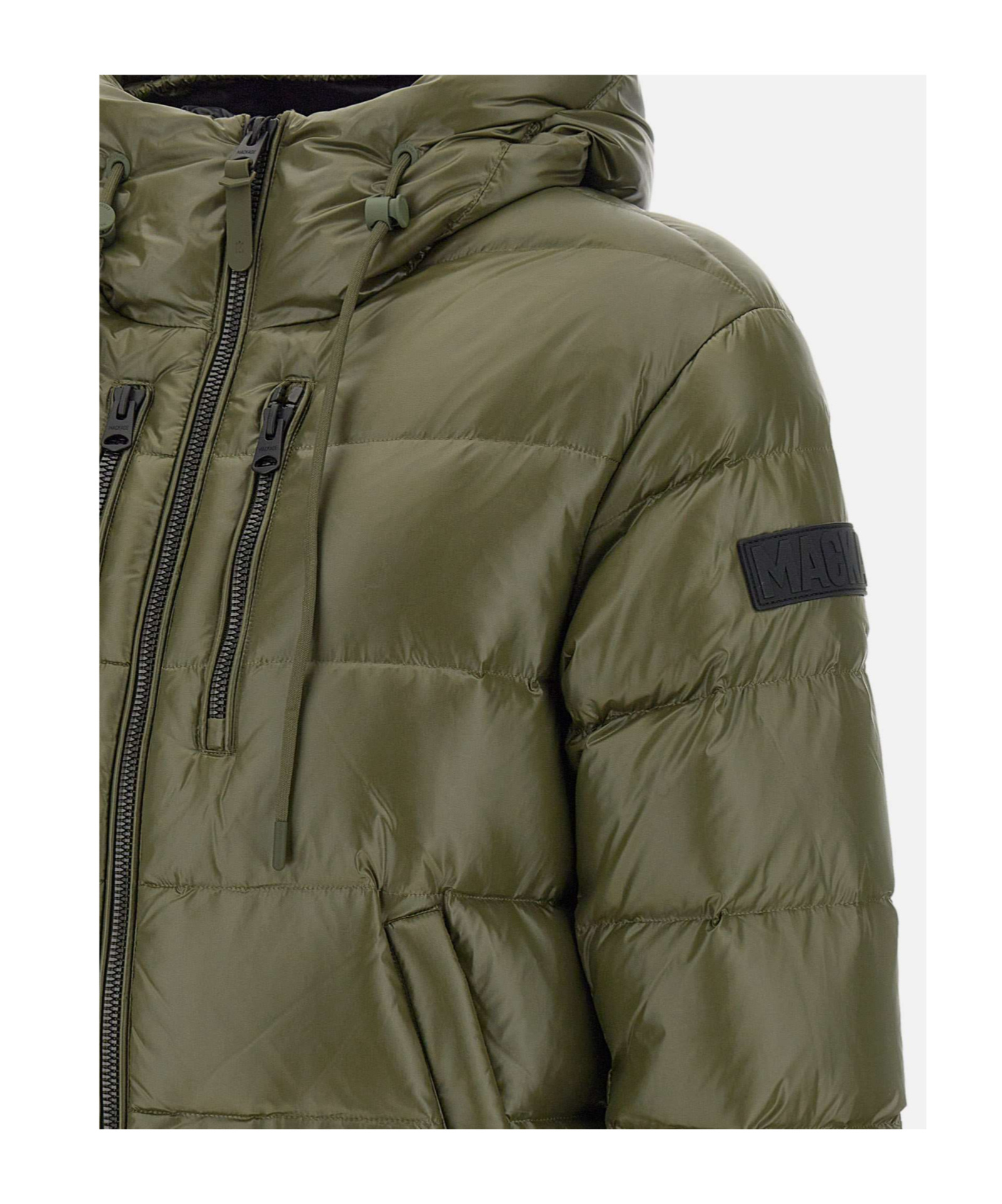Mackage Long-sleeved Down Jacket In Green