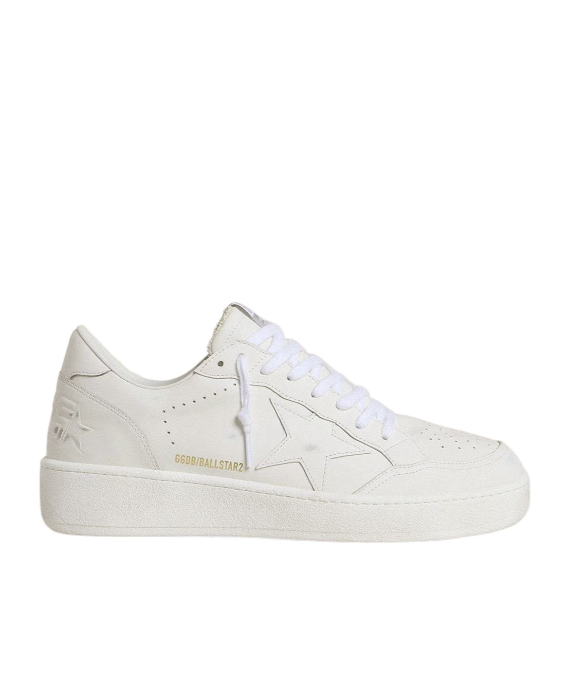 Golden Goose Lace-up Low-top Sneakers In White