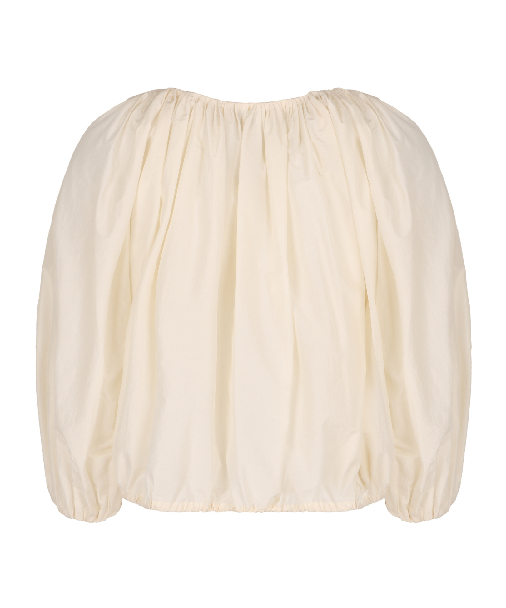 Philosophy Di Lorenzo Serafini Pleated Long-sleeved Blouse In Neutral