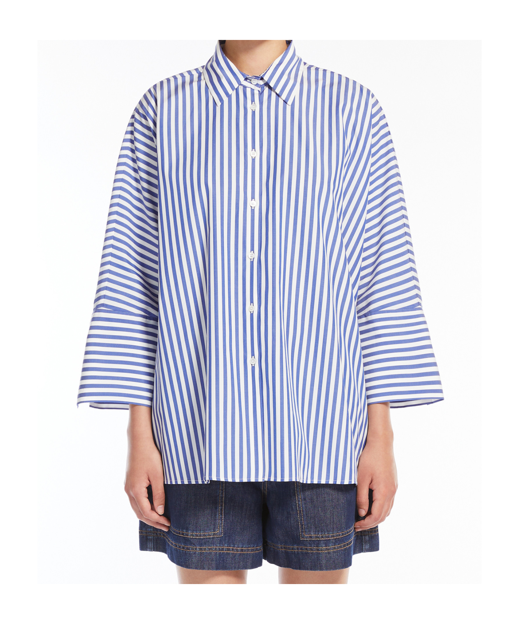 Weekend Max Mara Women's Hudson Shirt Navy | Size 42 | 2515111092600045 In Navy Blue