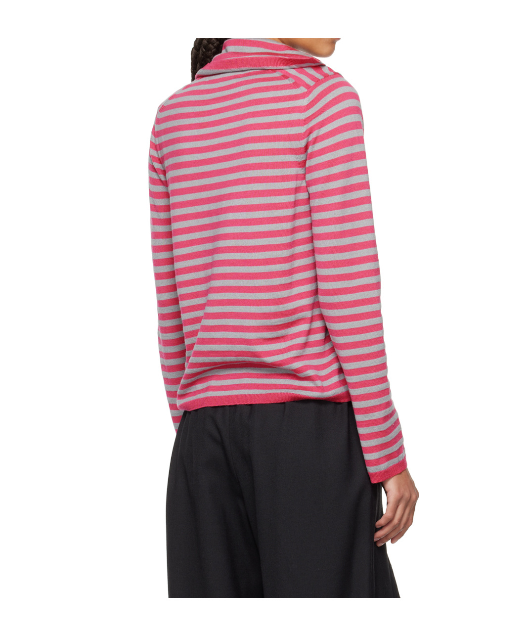 Comme Des Garçons Long-sleeved Sweater In Red