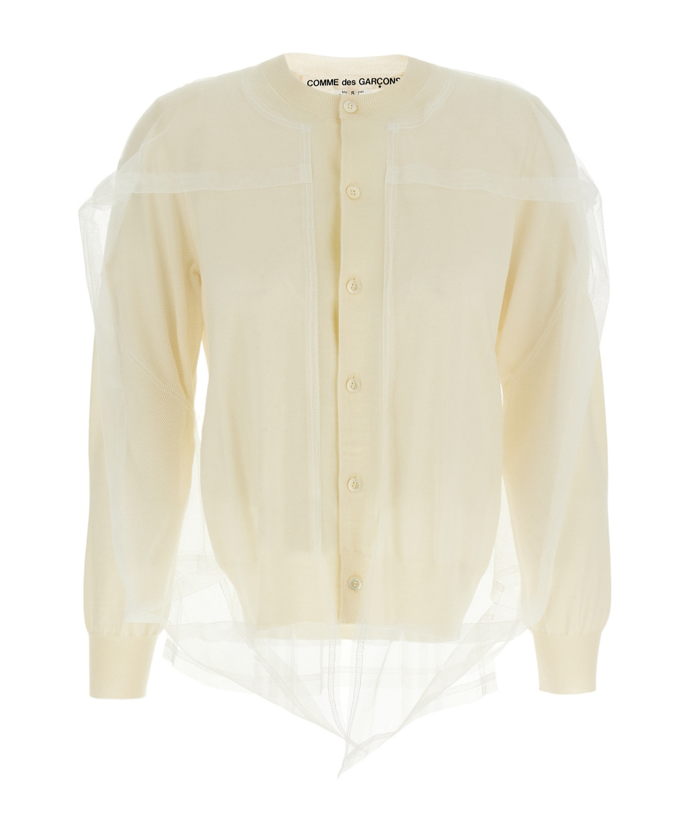 Shop Comme Des Garçons Ruffled Flower Top