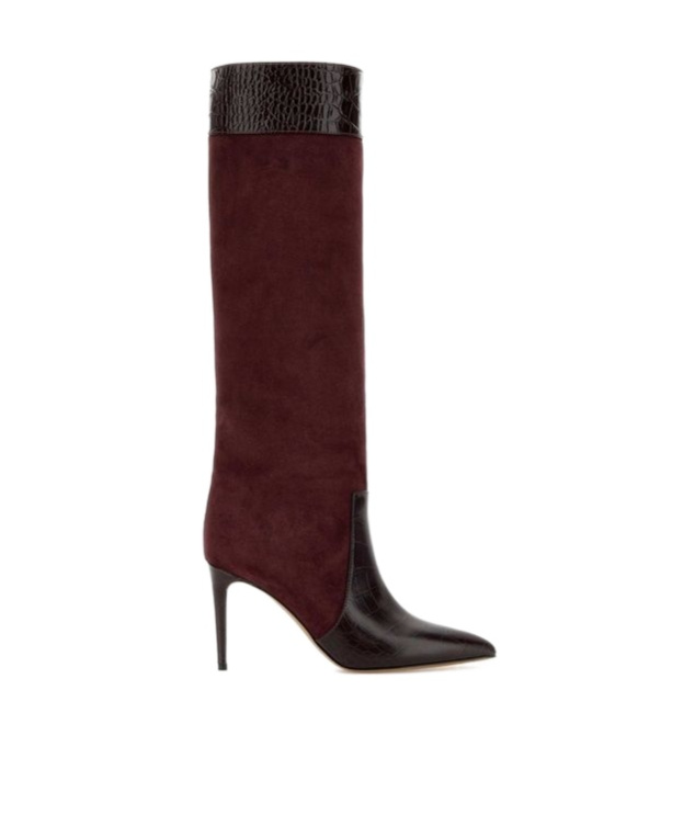 Shop Paris Texas Embossed Boots In Rougenoir