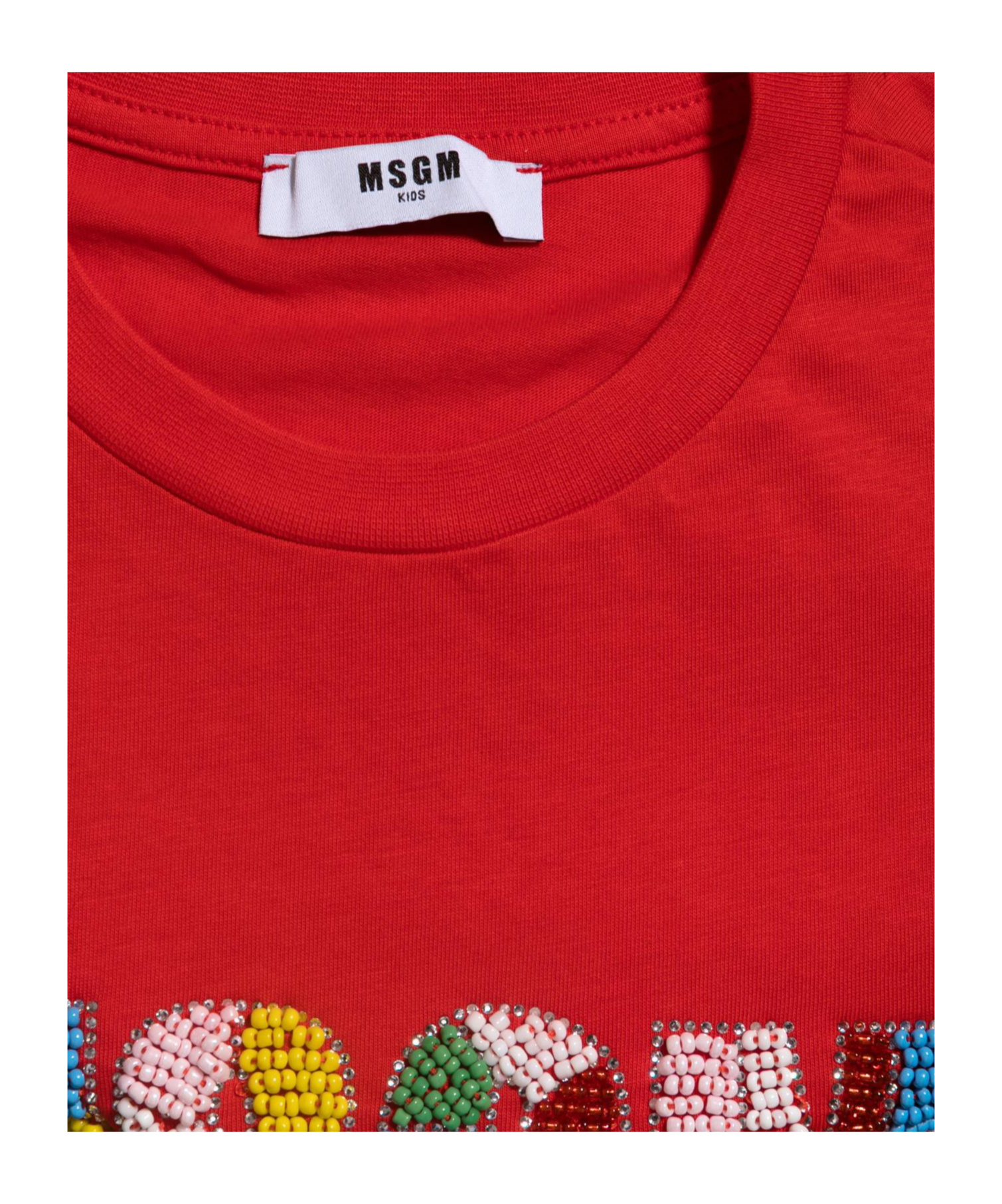 Shop Msgm Short Sleeve T-shirt In Red