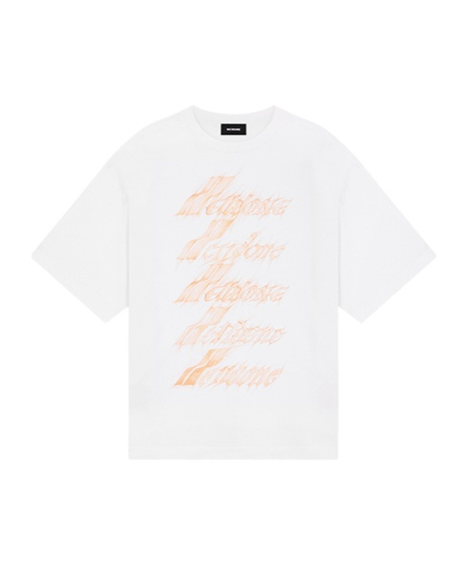 We11 Done Logo Print T-shirt In White