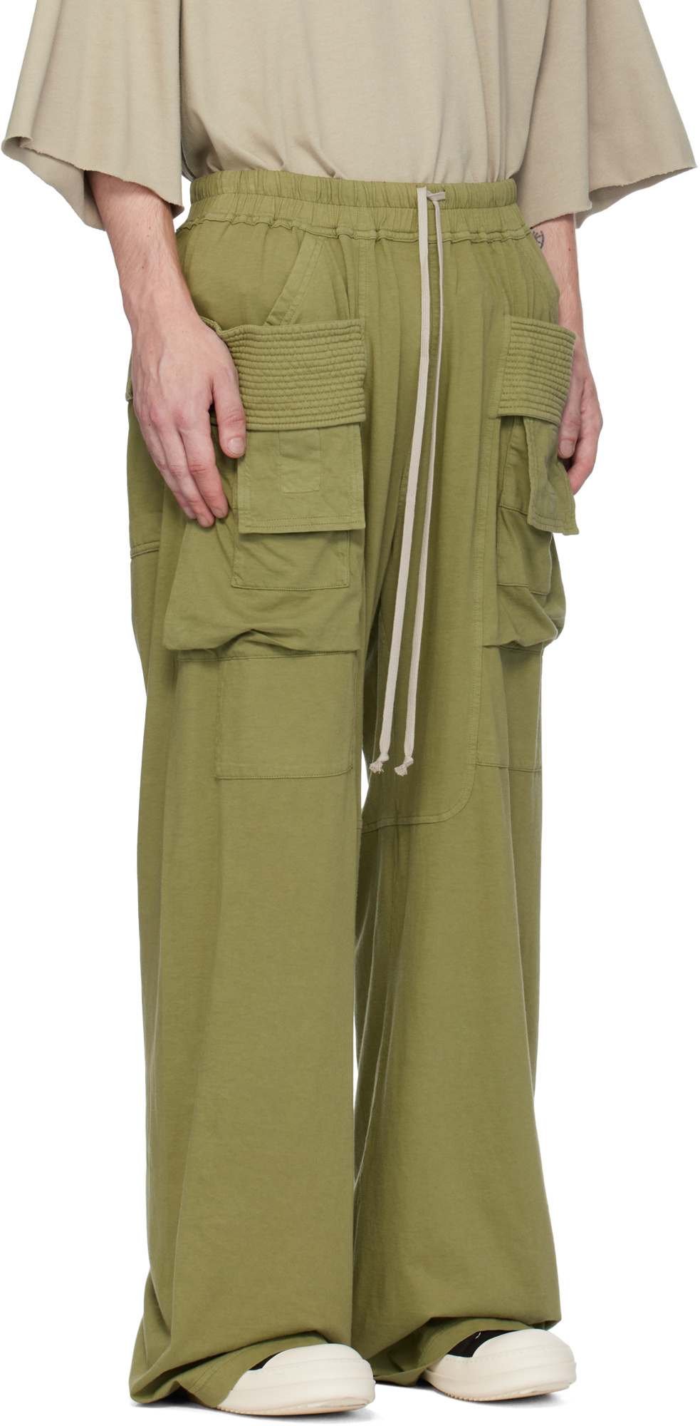 RICK OWENS DRKSHDW LOOSE WAIST OVERALLS
