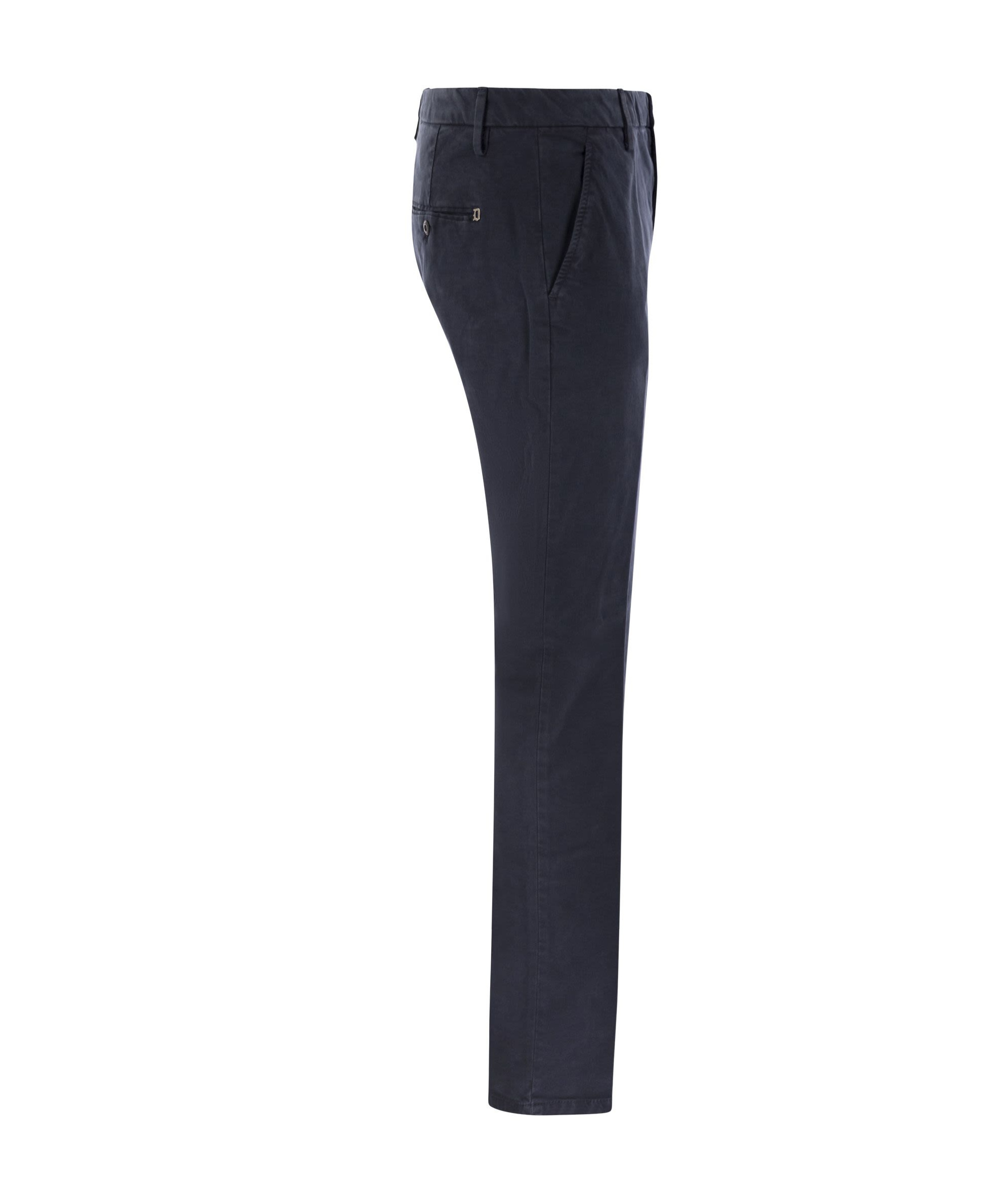 Dondup Men's Spiritissimo - Regular Chino Trousers In Black