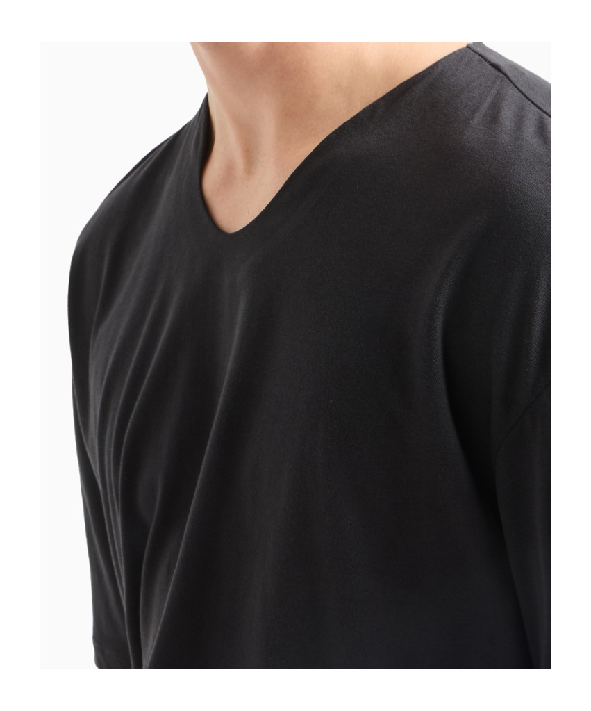 Emporio Armani Men's Allover Logo T-shirt In Black