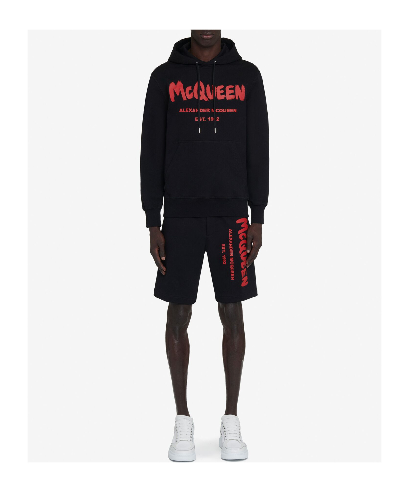 Alexander Mcqueen Alexander Mc Queen Bermuda Shorts With Selvedge Logo Band In Black