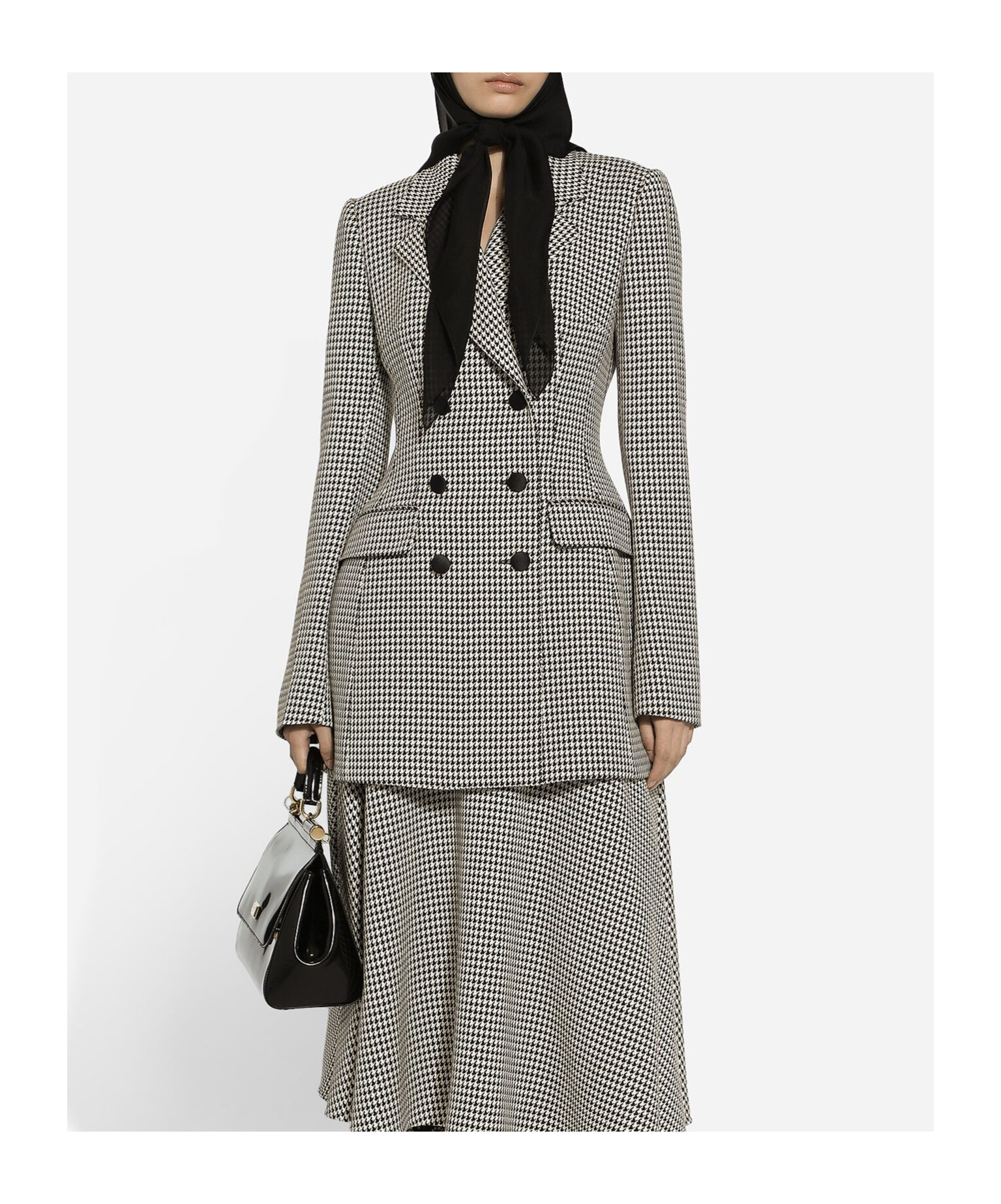 Dolce & Gabbana Check Pattern Jacket In Gray