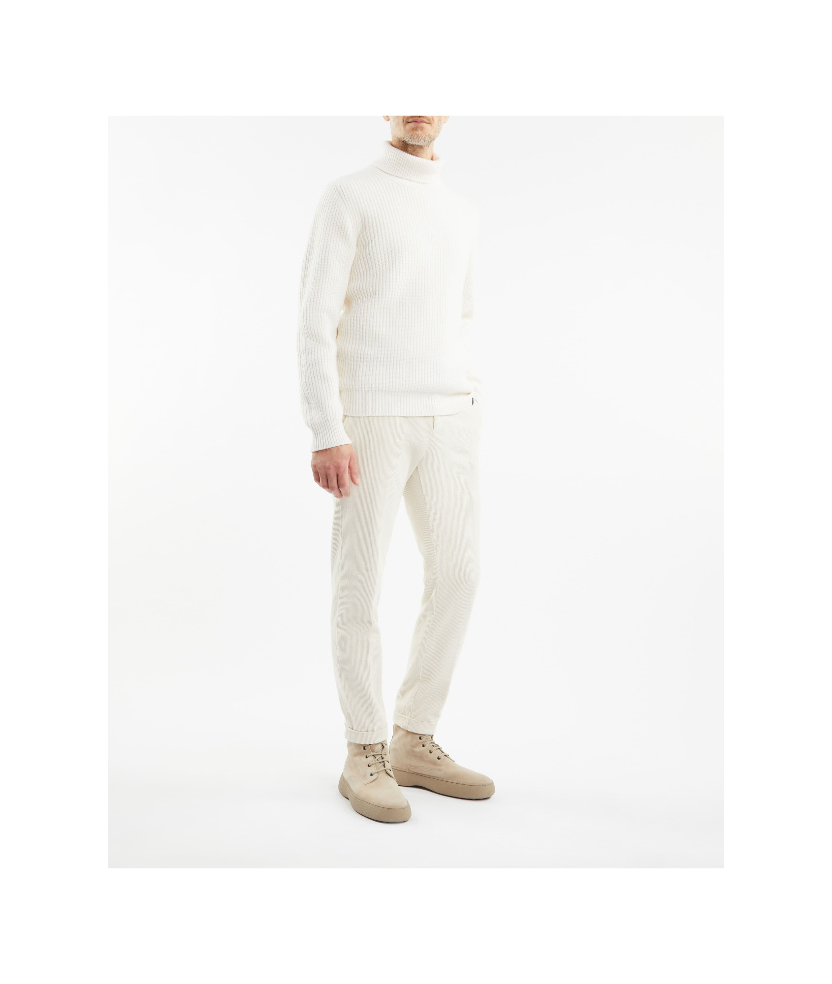 Fay Turtleneck Sweater In White
